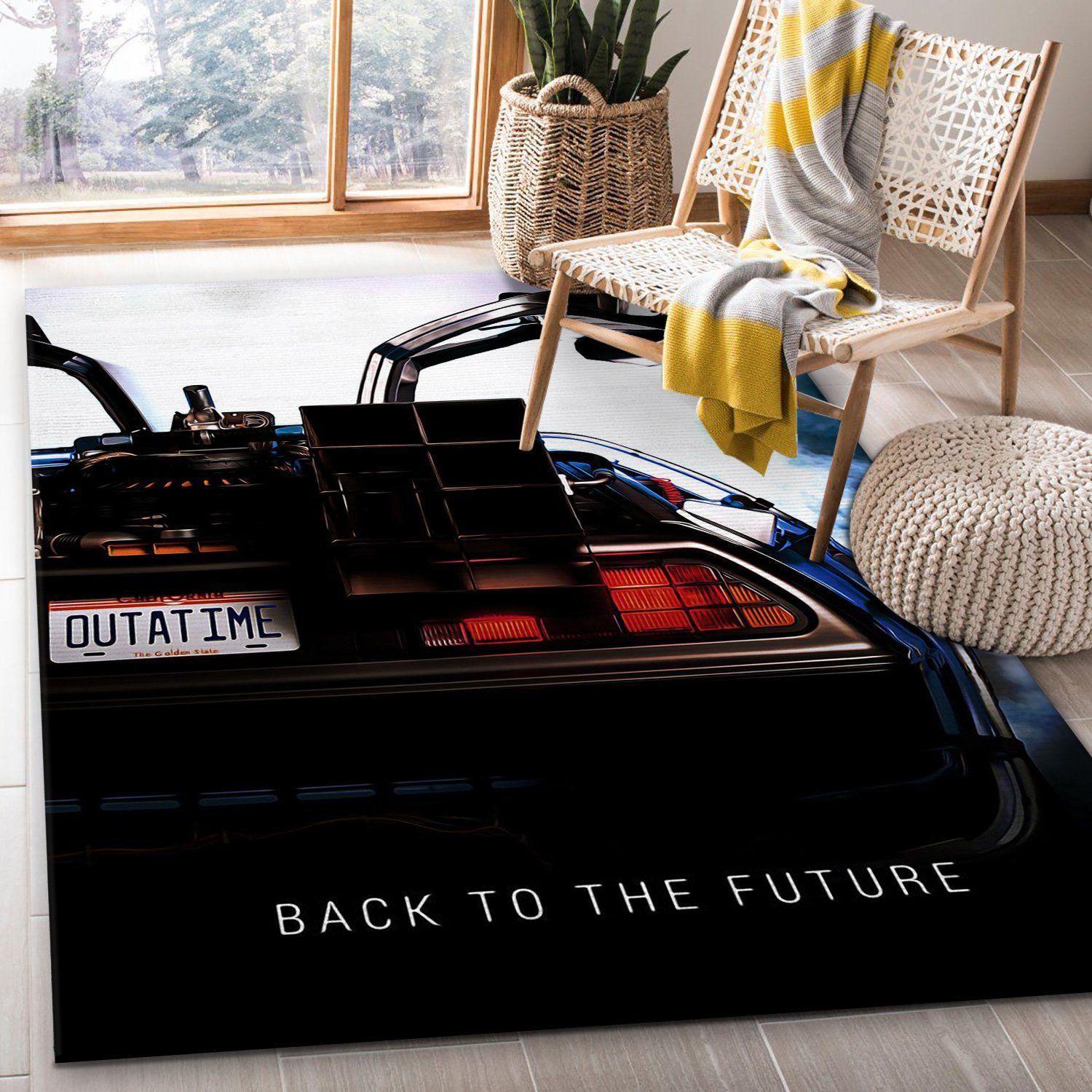 Back To The Future Area Rug Art Painting Movie Rugs US Gift Decor - Indoor Outdoor Rugs