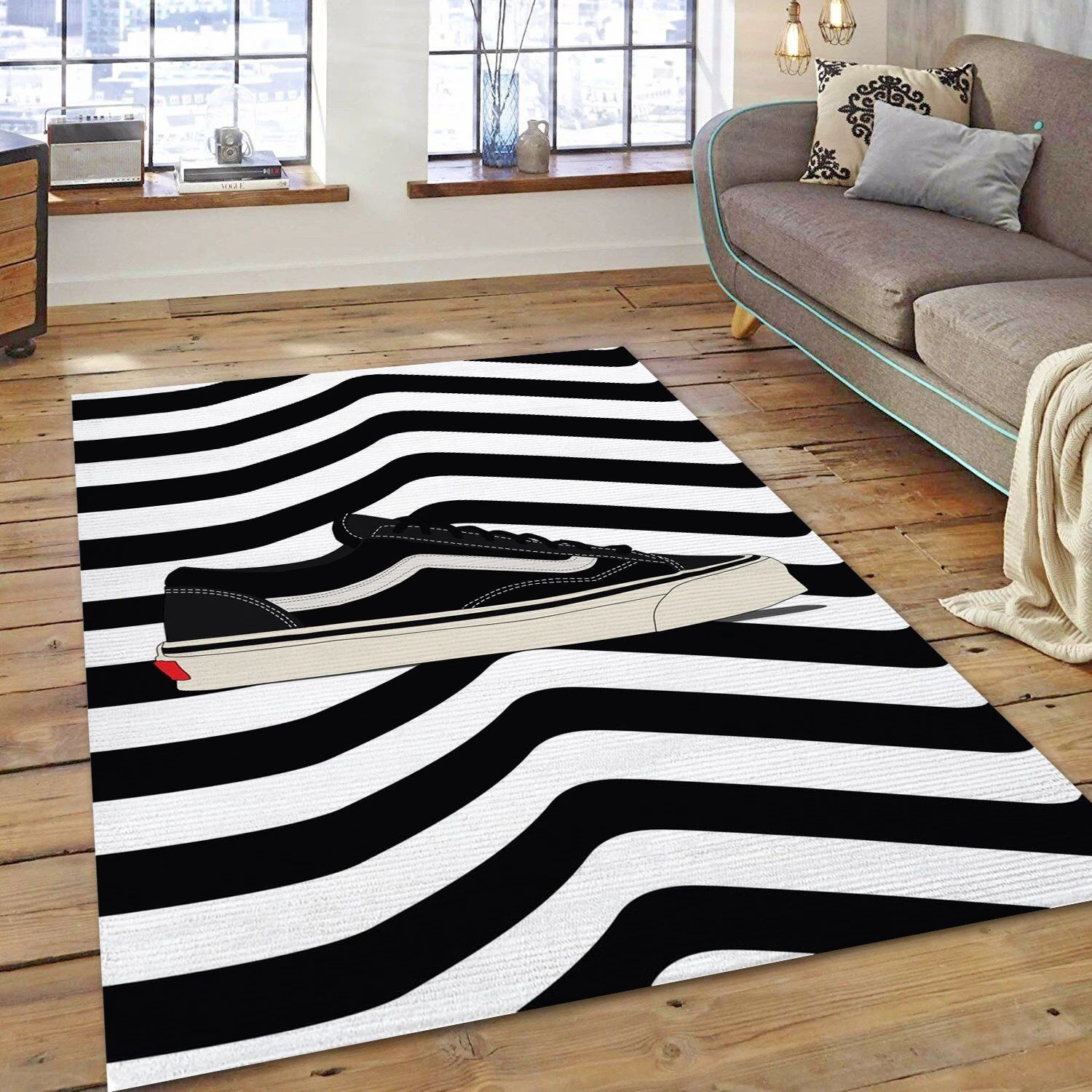 Classic Sneaker , Bedroom Rug - US Gift Decor - Indoor Outdoor Rugs