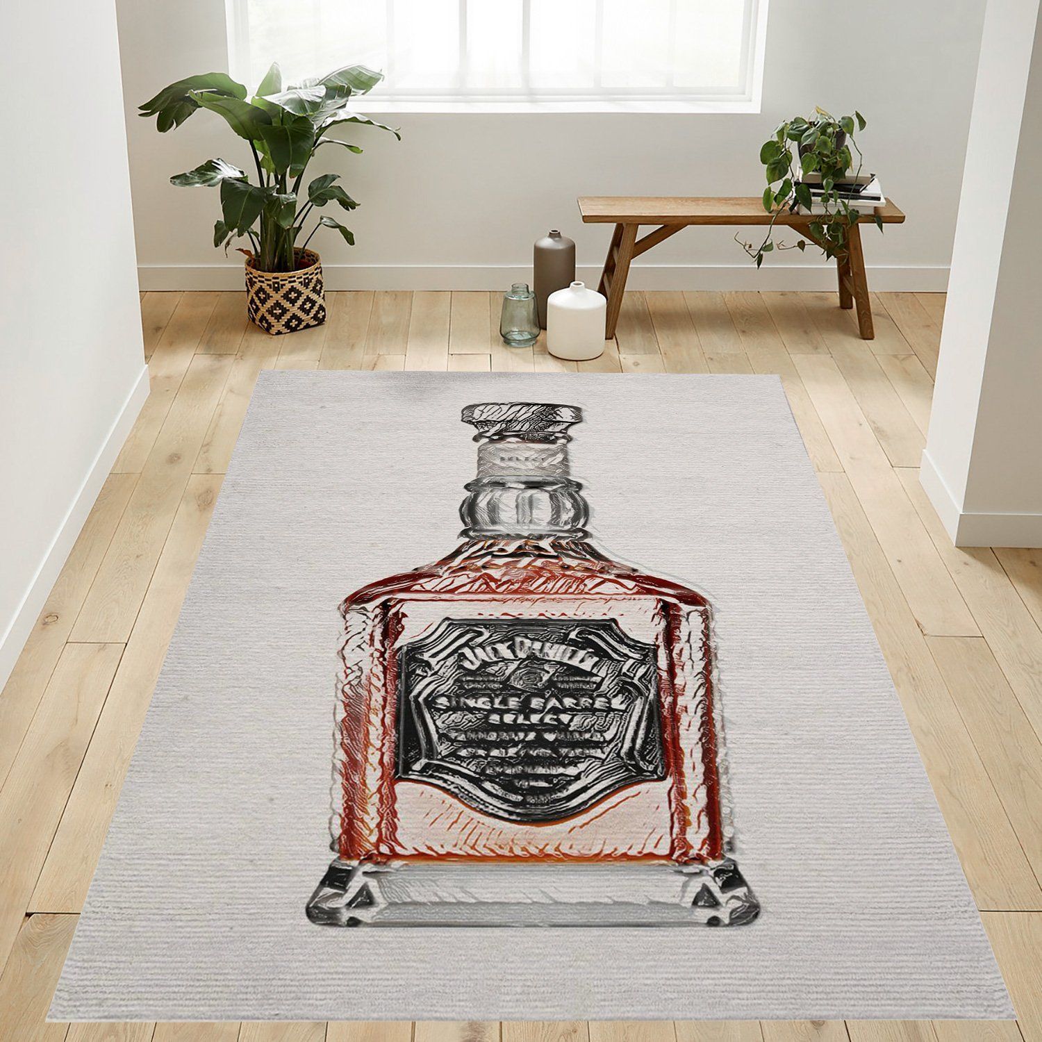 Jack Daniels Area Rug Bedroom Rug Home Decor Floor Decor - Indoor Outdoor Rugs