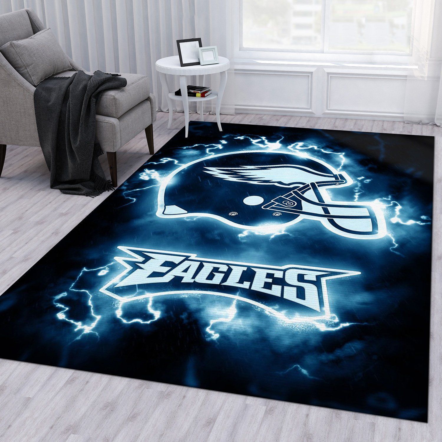 Philadelphia Eagles NFL Rug Bedroom Rug US Gift Decor - Indoor Outdoor Rugs