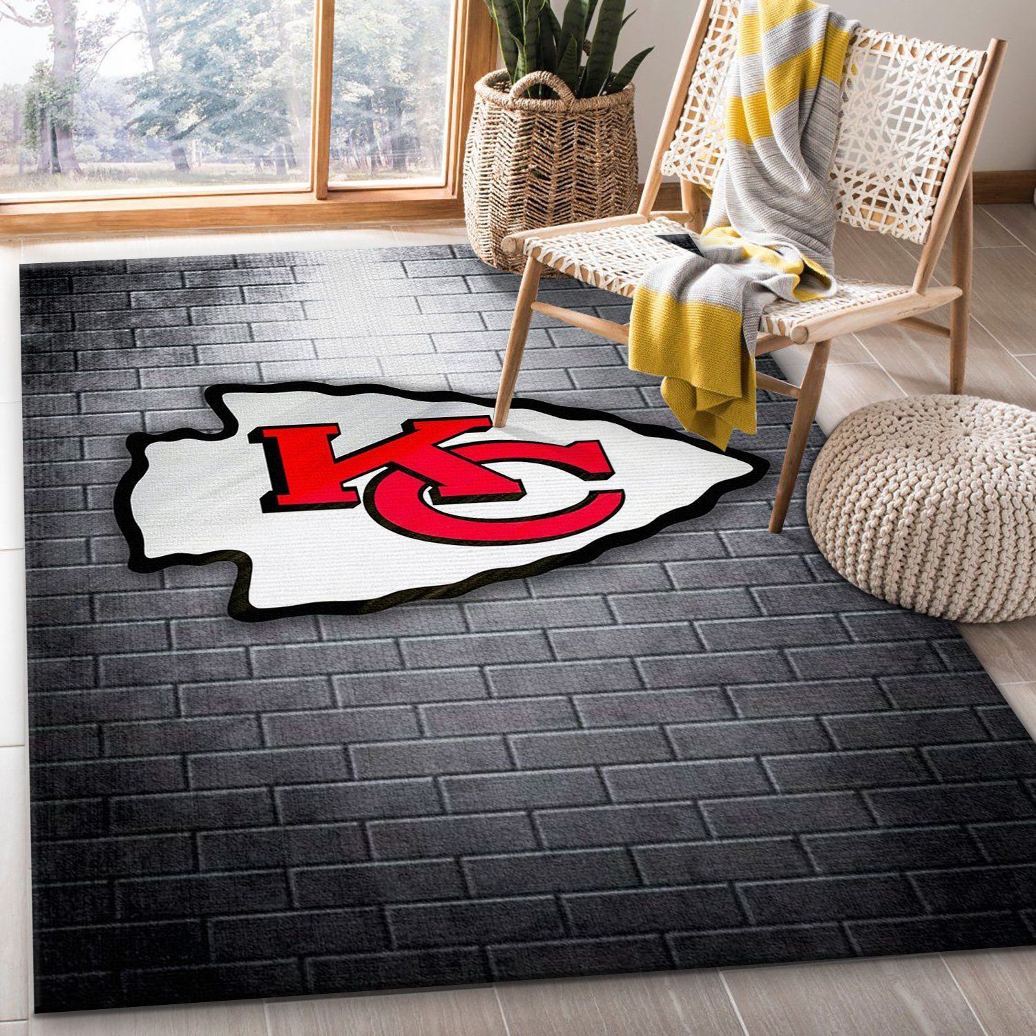 Kansas City Chiefs Nfl Area Rug Bedroom Rug US Gift Decor - Indoor Outdoor Rugs