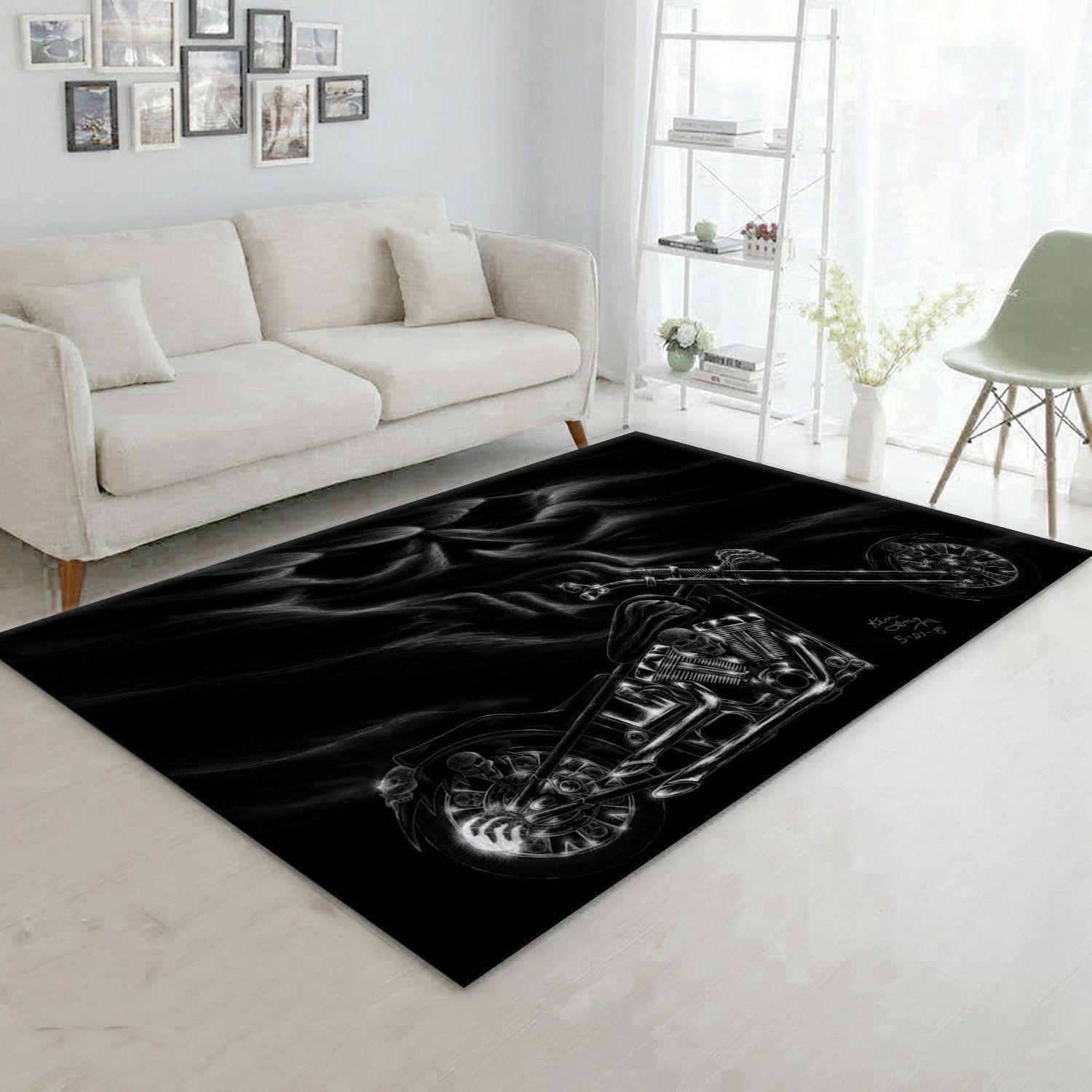 Harley Davidson Ver1 Area Rug Bedroom Rug Home US Decor - Indoor Outdoor Rugs