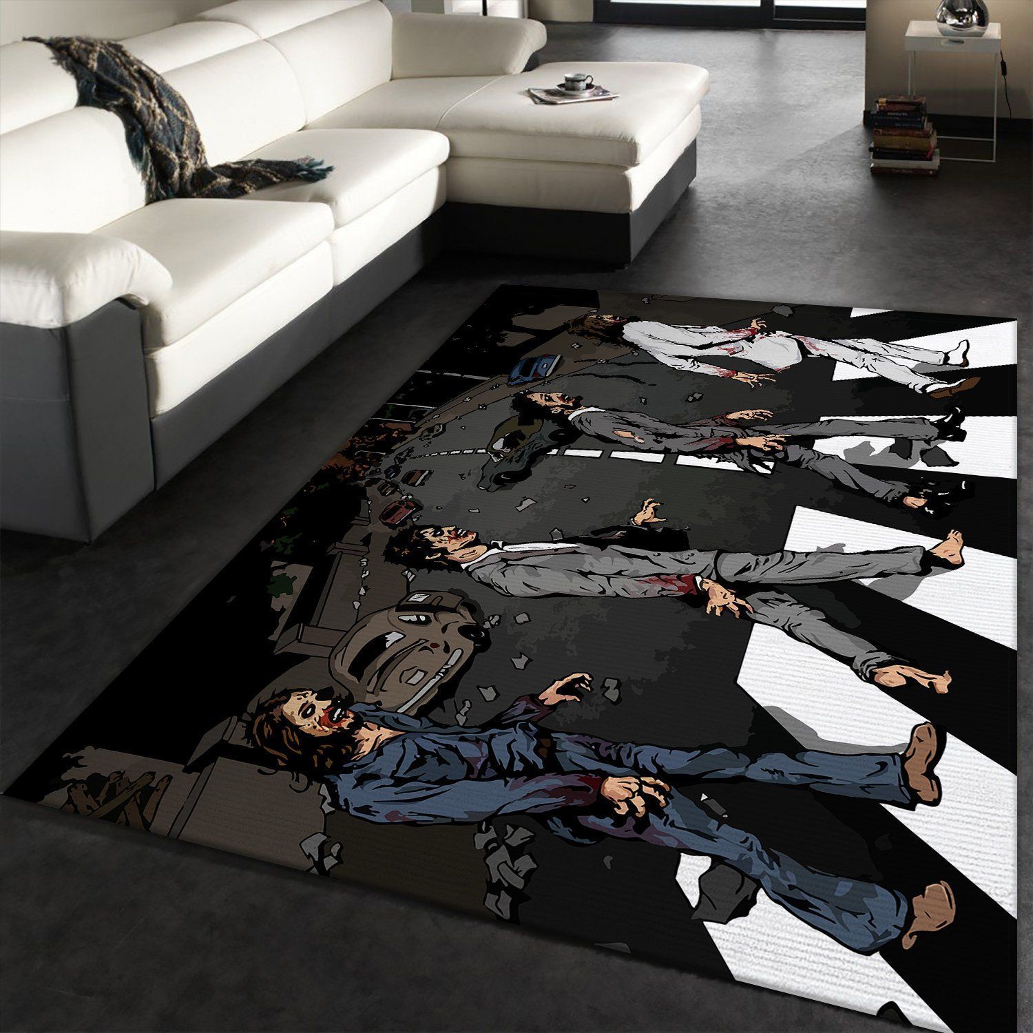 Abbey Road Horror Rug The Beatles Rug Halloween Rug Decor Home Fashion Rugs - Indoor Outdoor Rugs