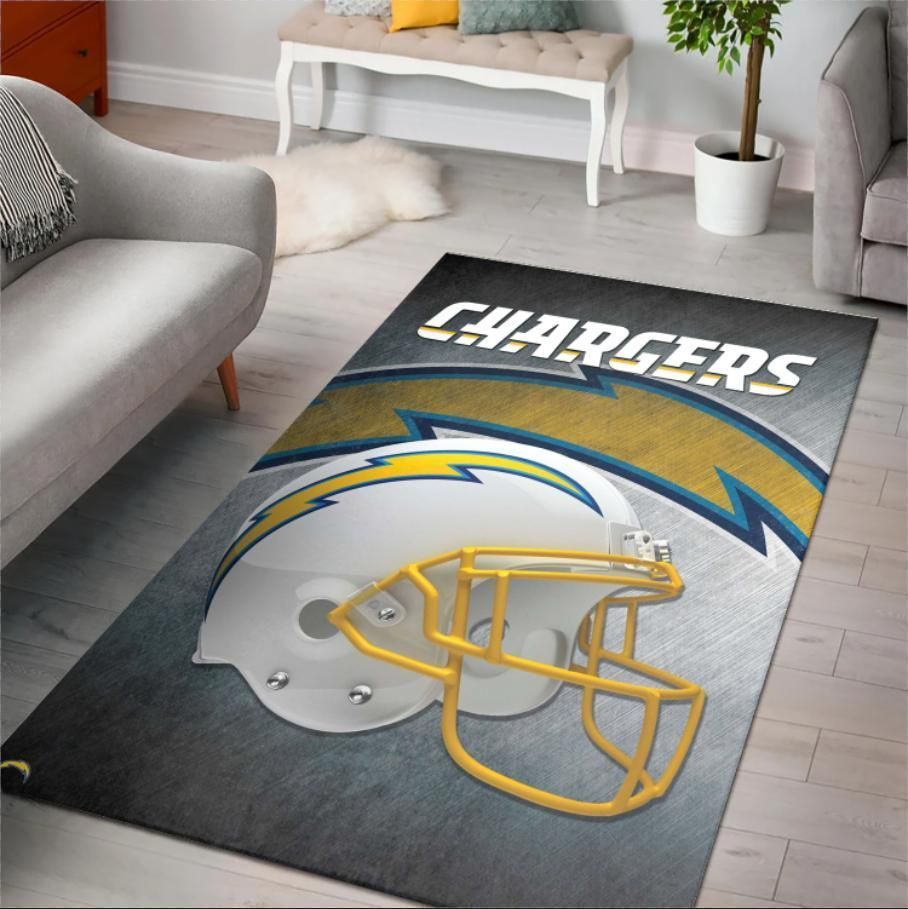 Los Angeles Chargers Nfl Team Area Rug Rugs For Living Room Rug Home Decor - Indoor Outdoor Rugs