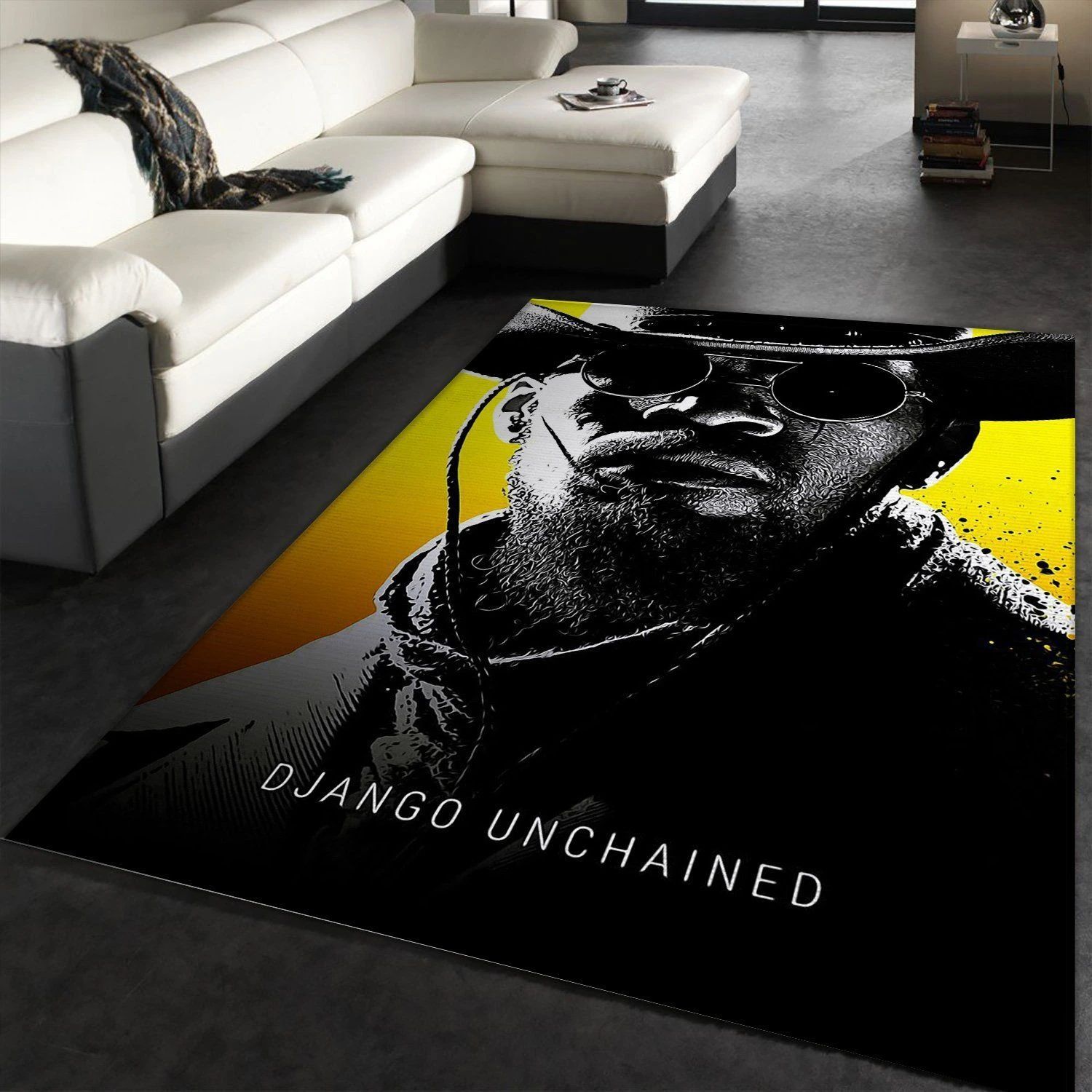 Django Unchained 2012 Area Rug Movie Rug Family Gift US Decor - Indoor Outdoor Rugs