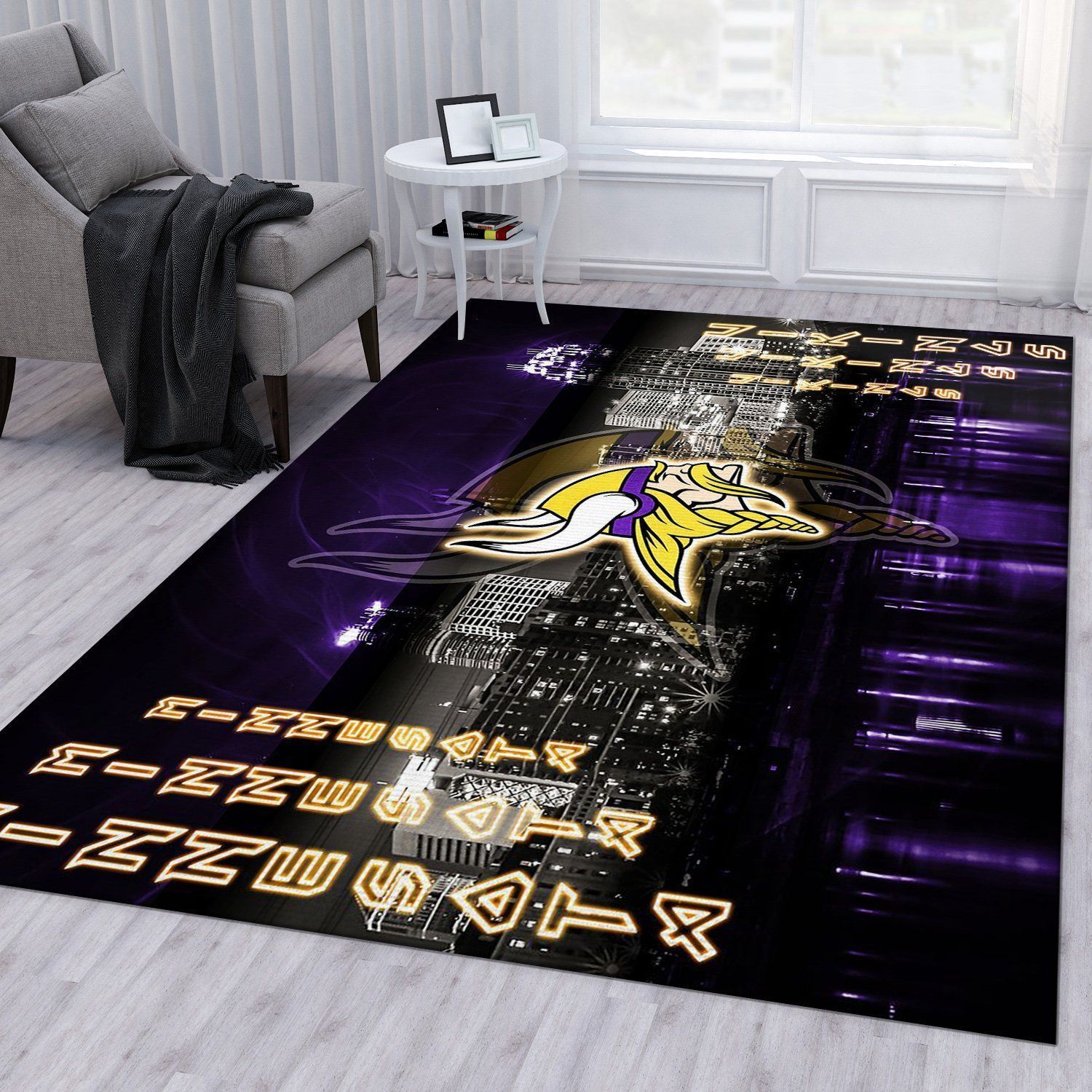 Minnesota Vikings Nfl Area Rug For Christmas Living Room Rug Home Decor Floor Decor - Indoor Outdoor Rugs