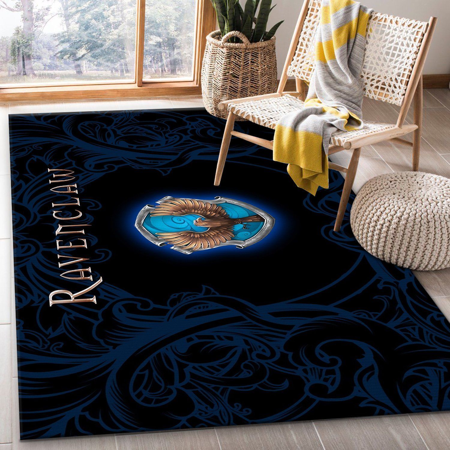 Ravenclaw Harry Potter Area Rug Floor Decor The US Decor - Indoor Outdoor Rugs