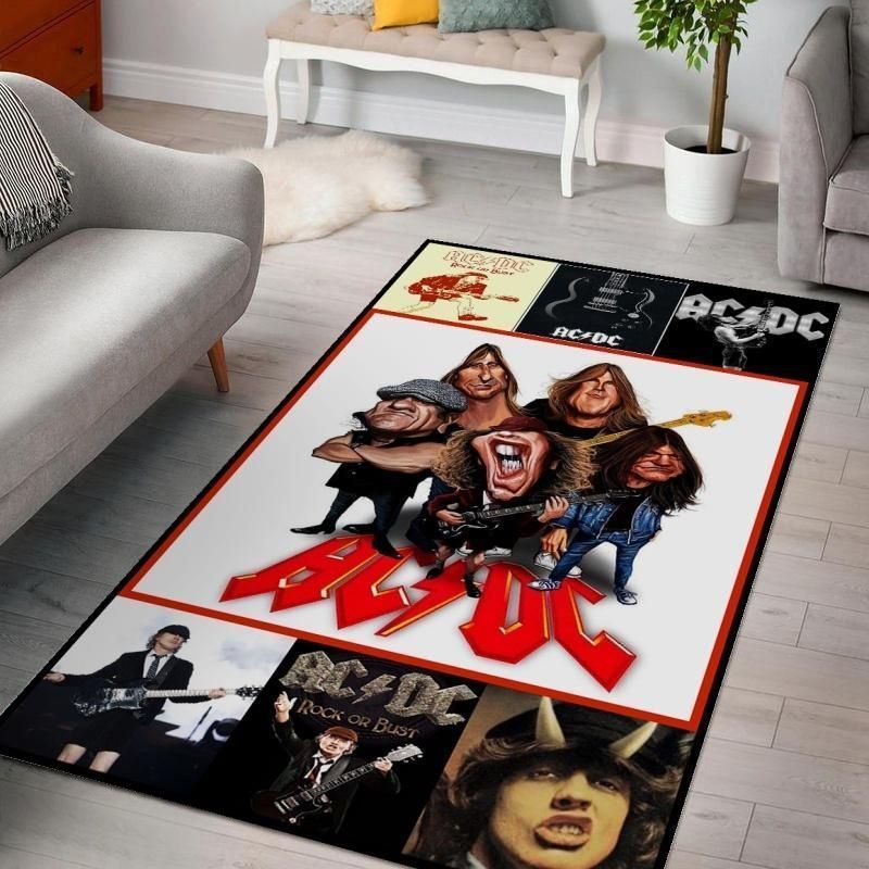 Acdc Ver 4 Rug Living Room Rug Christmas Gift US Decor - Indoor Outdoor Rugs