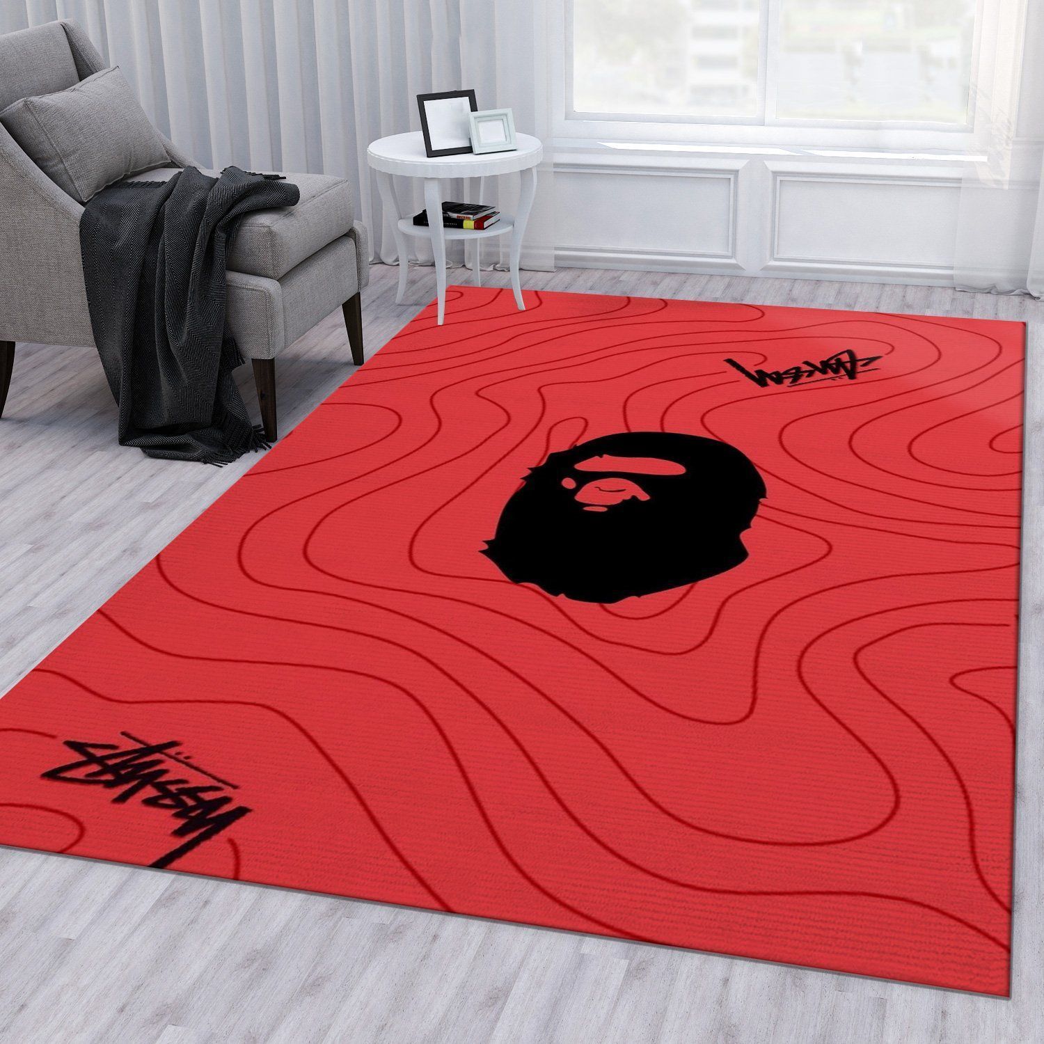 Bape Rugs Living Room Rug Home Decor Floor Decor - Indoor Outdoor Rugs