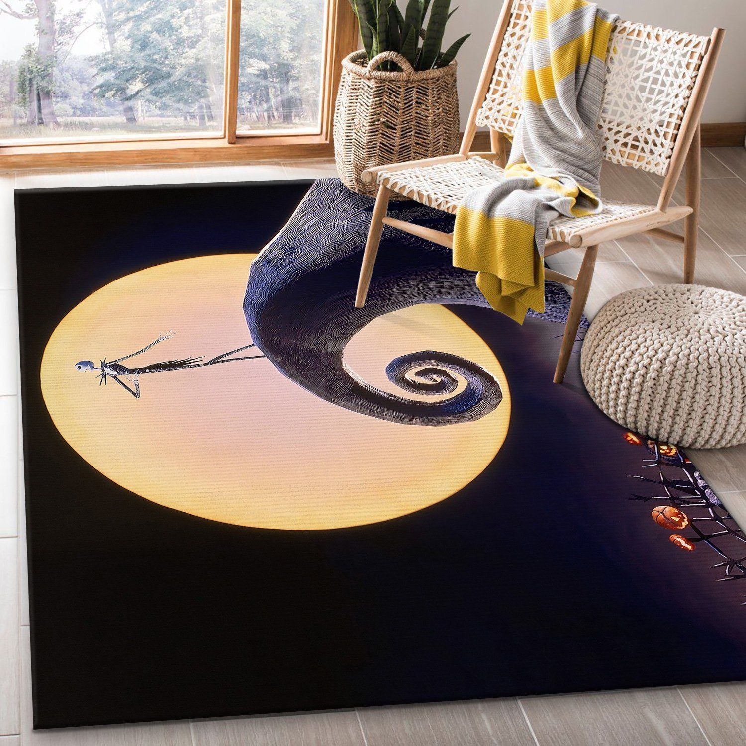 The Nightmare Before Christmas Rug Floor Decor The US Decor - Indoor Outdoor Rugs