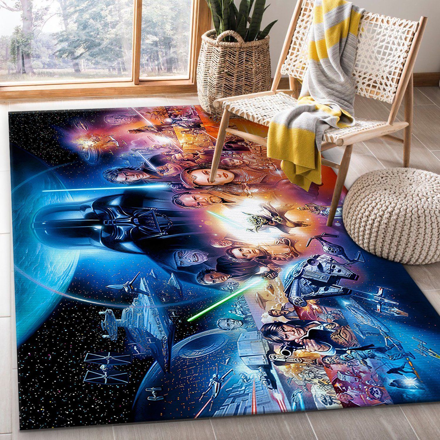 Star Wars SuperHero Movies Area Rugs Living Room Carpet Christmas Gift Floor Decor The US Decor - Indoor Outdoor Rugs