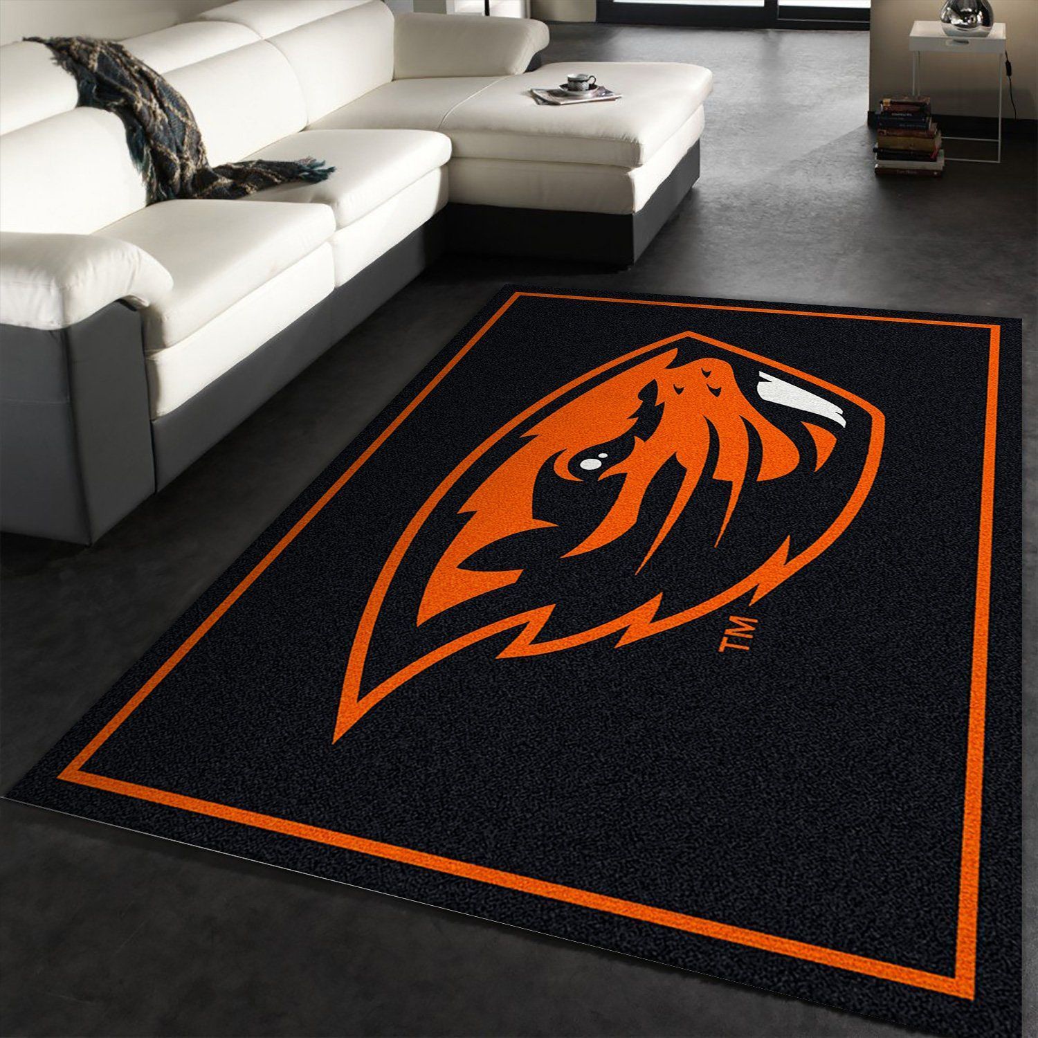 College Spirit Oregon State Sport Area Rug Team Logo Family Gift US Decor - Indoor Outdoor Rugs