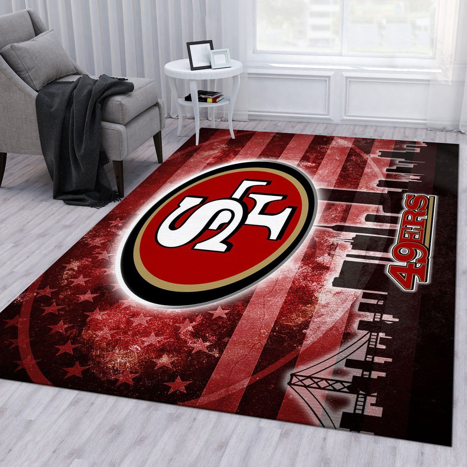 San Francisco 49ers NFL Rug Living Room Rug Home Decor Floor Decor - Indoor Outdoor Rugs