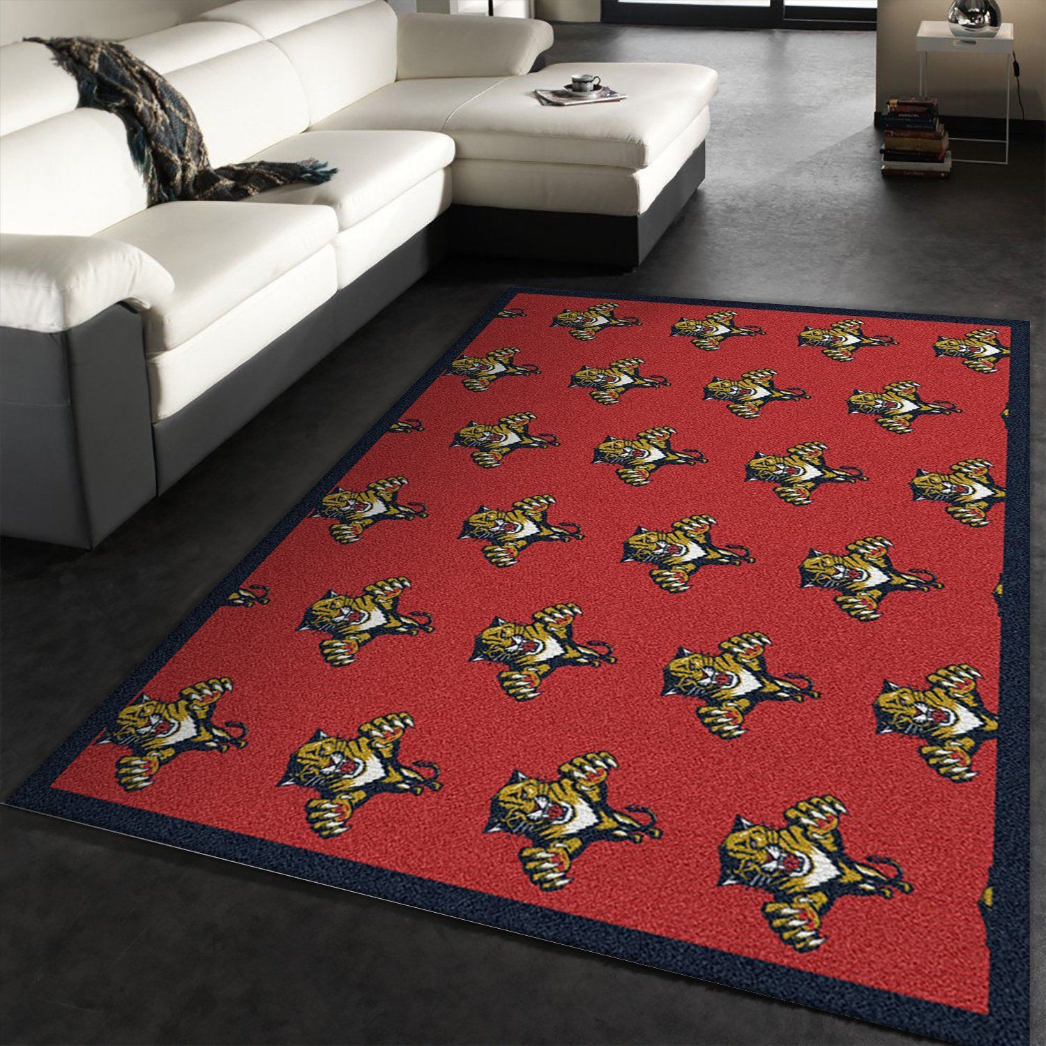 Nhl Repeat Florida Panthers Area Rug Carpet, Kitchen Rug, Christmas Gift US Decor - Indoor Outdoor Rugs