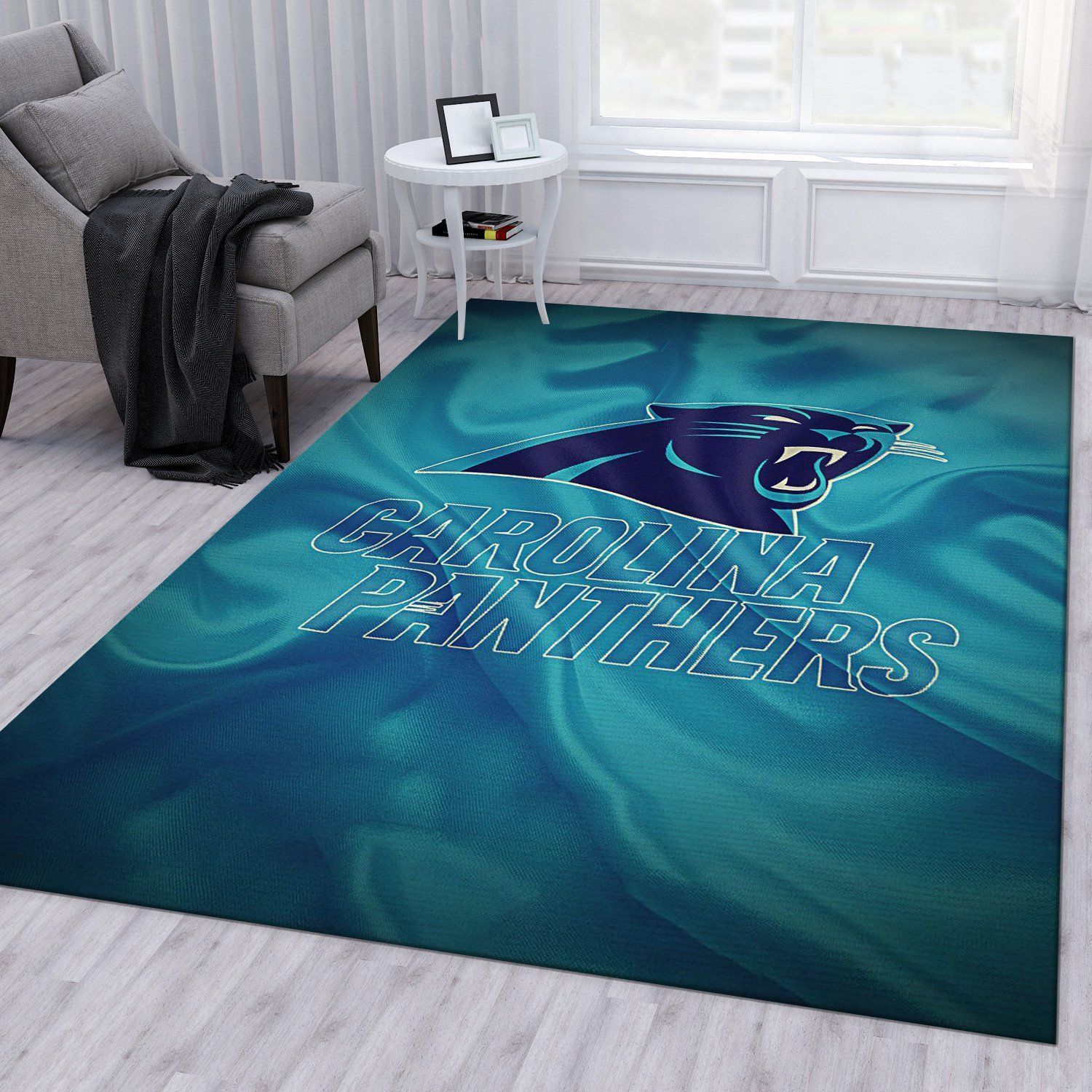 Carolina Panthers American Nfl Area Rug For Gift Bedroom Rug US Gift Decor - Indoor Outdoor Rugs