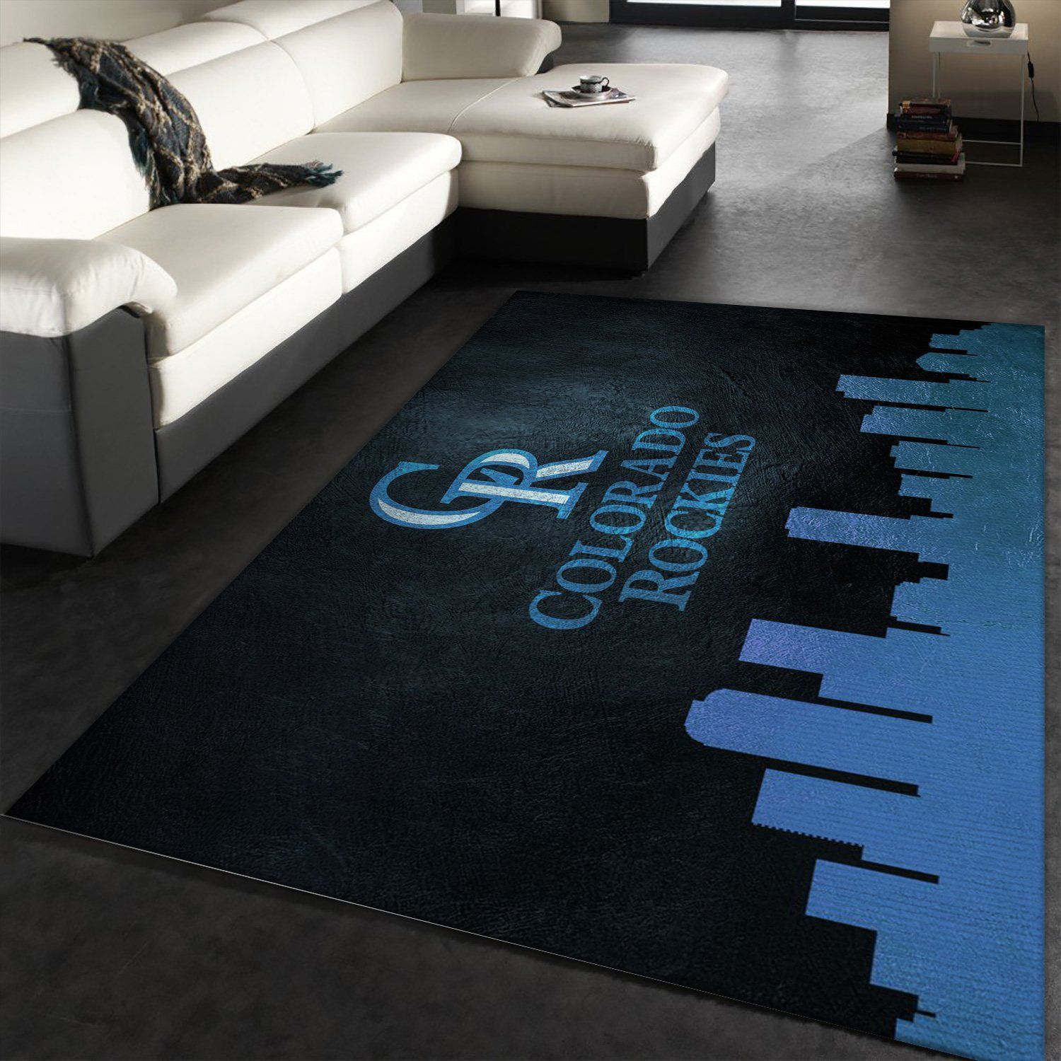 Colorado Rockies Skyline Area Rug For Christmas, Bedroom, Family Gift US Decor - Indoor Outdoor Rugs