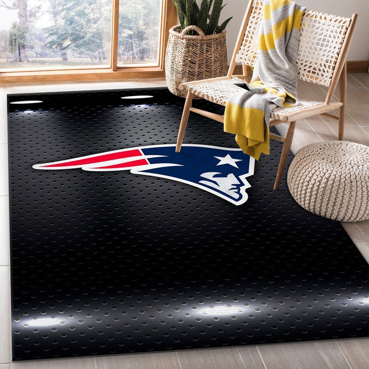 New England Patriots Nfl Rug Bedroom Rug US Gift Decor - Indoor Outdoor Rugs