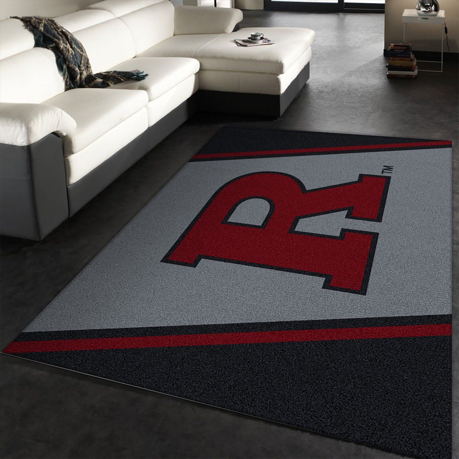 College Spirit Rutgers Sport Area Rug Team Logo Christmas Gift US Decor - Indoor Outdoor Rugs