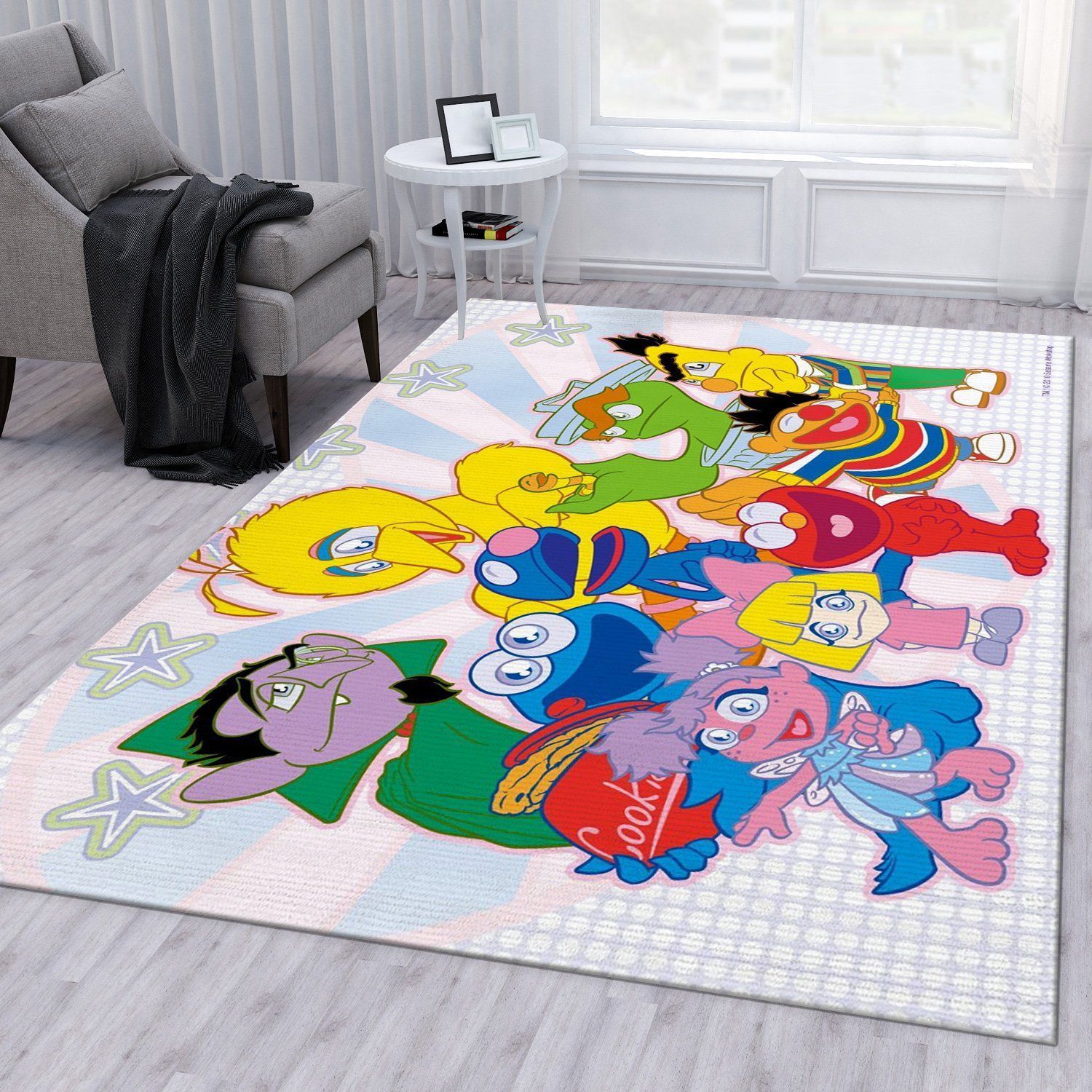 Sesame Street 4 Rug Bedroom Rug Home US Decor - Indoor Outdoor Rugs