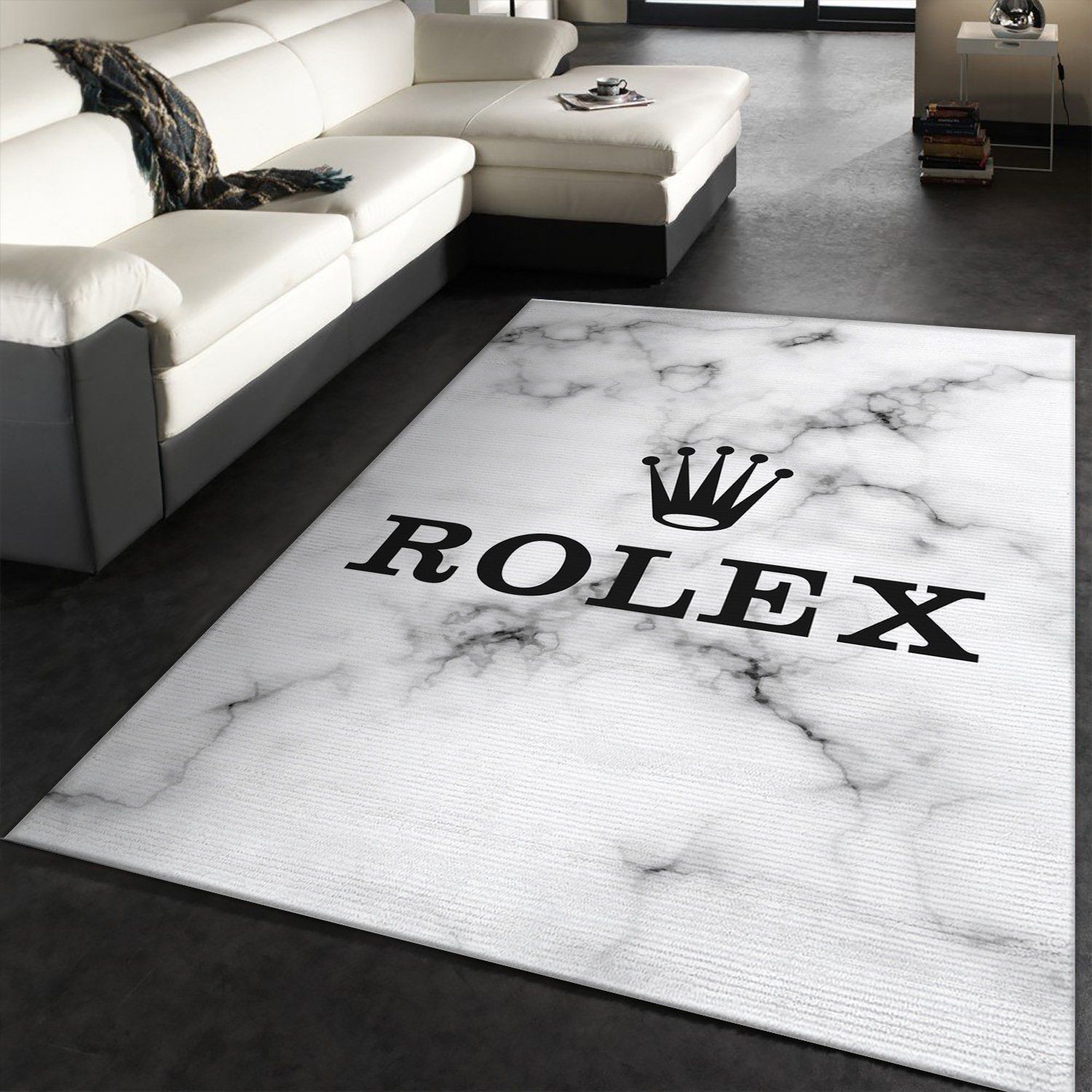 Rolex Rectangle Rug Fashion Brand Rug Home Decor Floor Decor - Indoor Outdoor Rugs