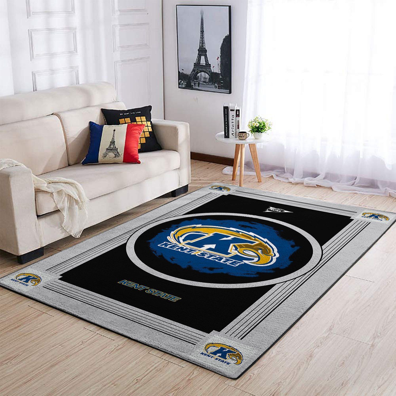 Kent State Golden Flashers Ncaa Team Logo Nice Gift Home Decor Rectangle Area Rug - Indoor Outdoor Rugs