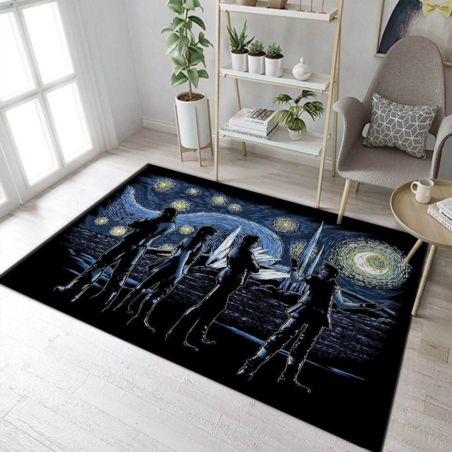 Starry Fantasy Xv Area Rug, Living Room Rug, Home Decor Floor Decor - Indoor Outdoor Rugs