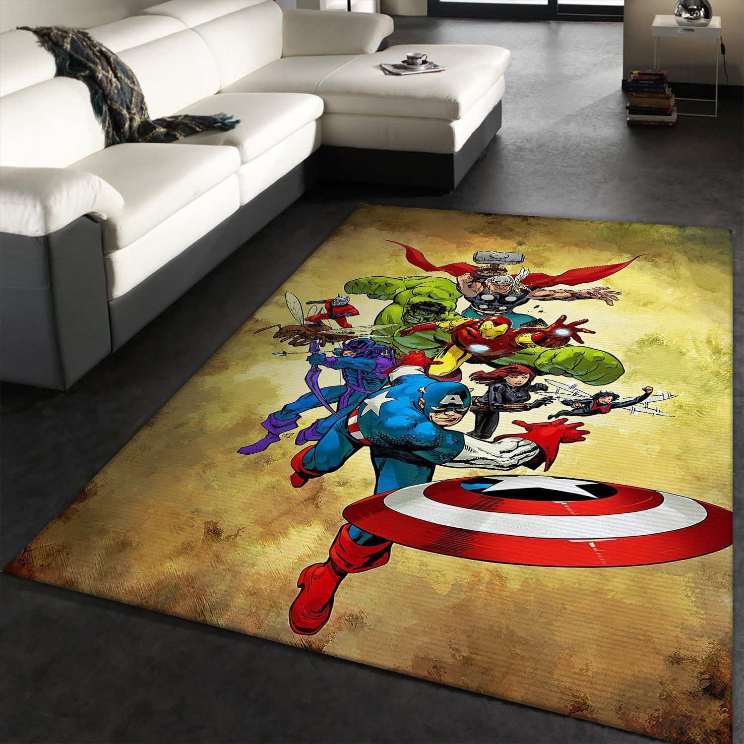 The Avengers Living Room Area Carpet Living Room Rugs The US Decor - Indoor Outdoor Rugs