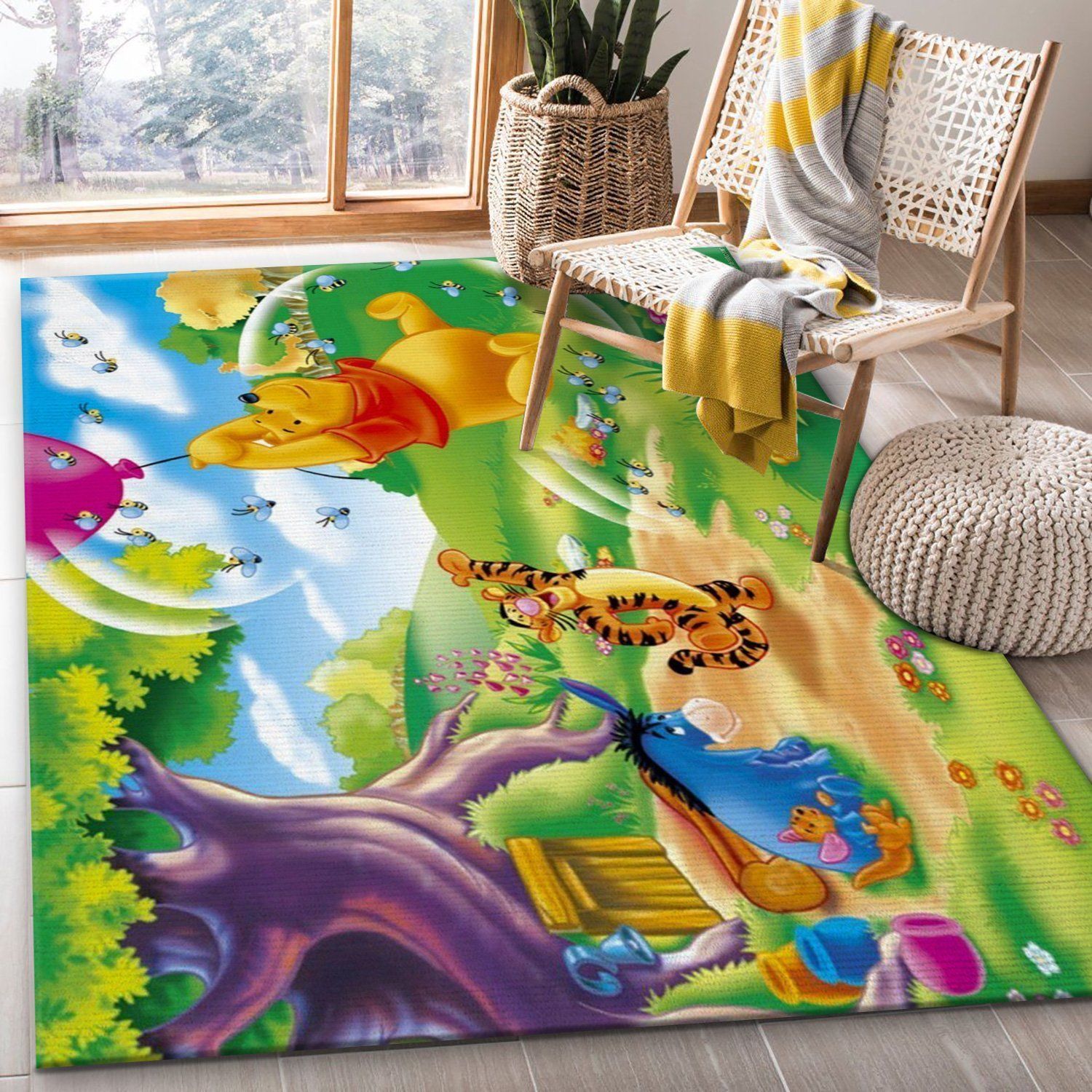 Winnie The Pooh Ver14 Rug Living Room Rug Christmas Gift US Decor - Indoor Outdoor Rugs