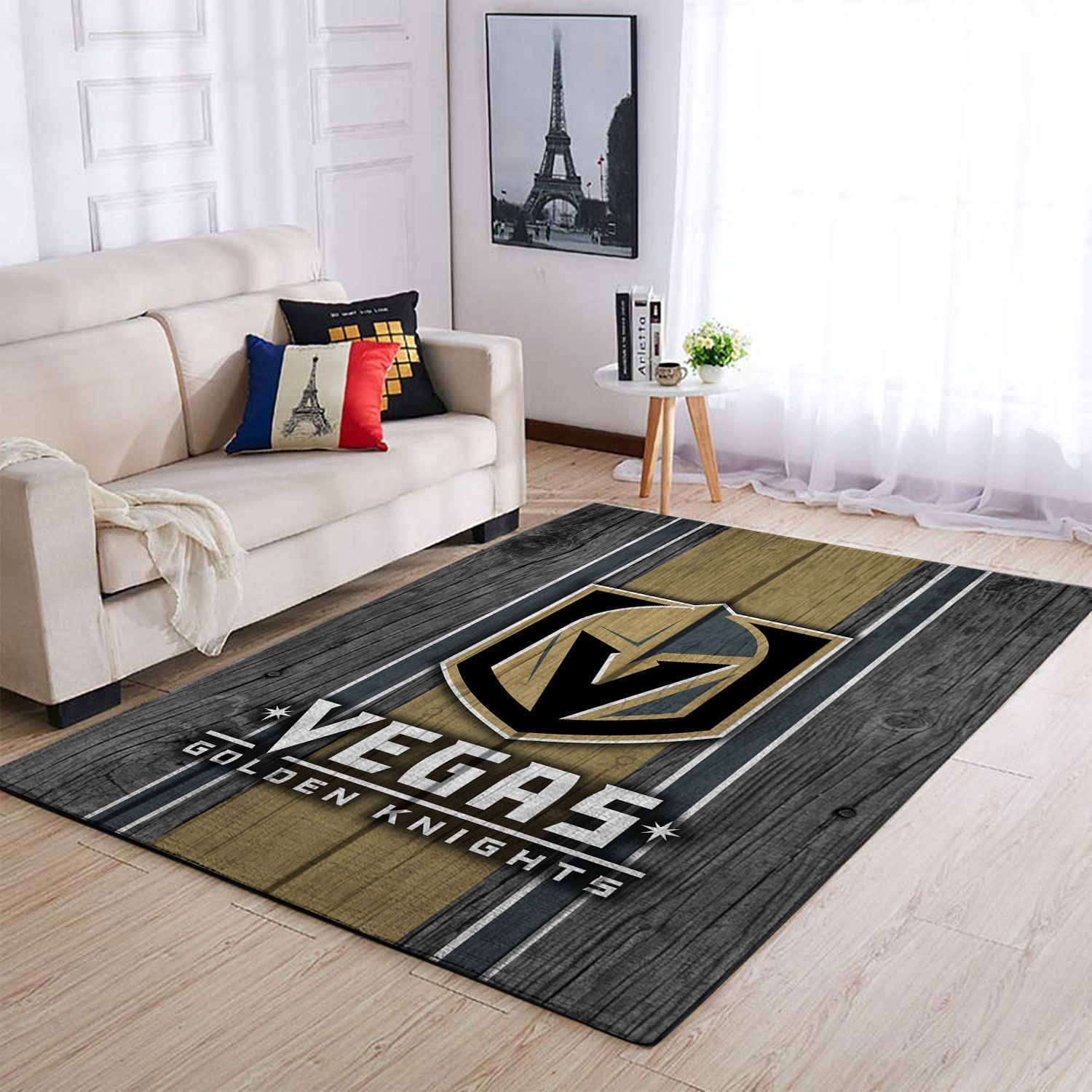 Vegas Golden Knights Nhl Team Logo Style Nice Gift Home Decor Rectangle Area Rug - Indoor Outdoor Rugs