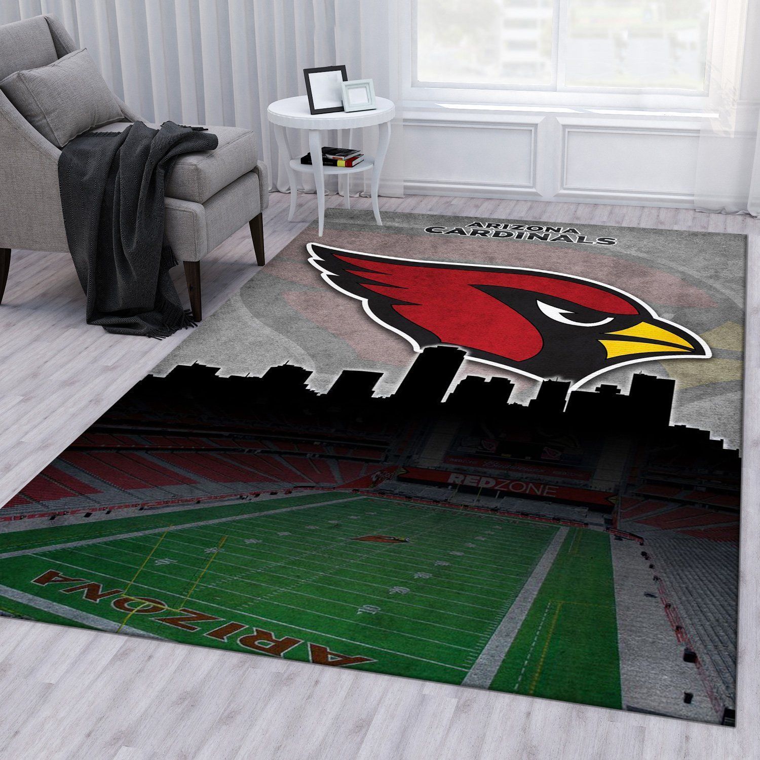 Arizona Cardinals NFL Area Rug Living Room Rug US Gift Decor - Indoor Outdoor Rugs