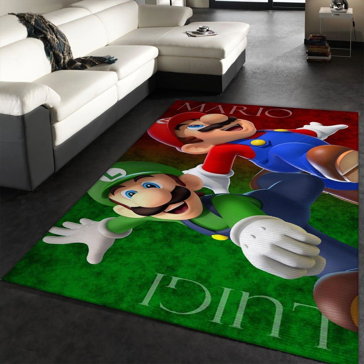 Super Mario Bros Area Rugs Living Room Carpet Christmas Gift Floor Decor The US Decor - Indoor Outdoor Rugs