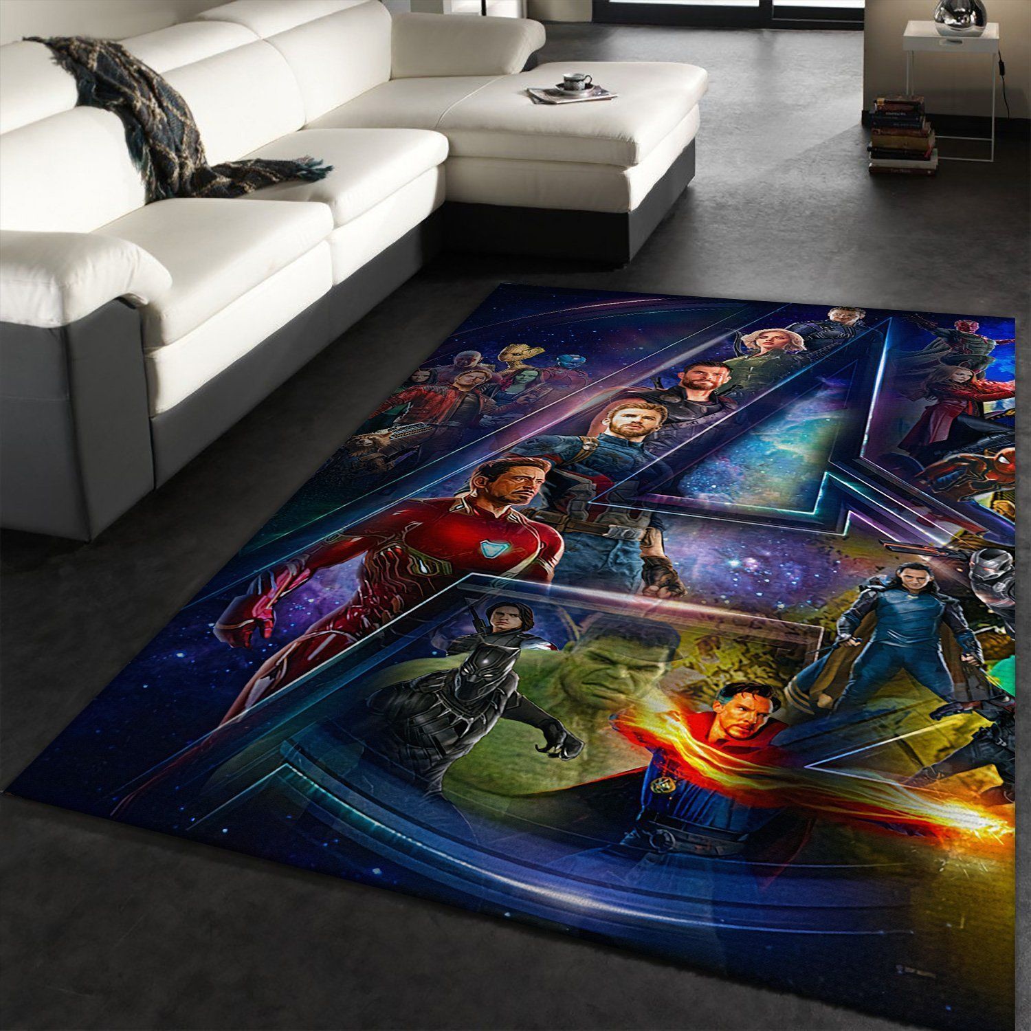 Avenger End Game Marvel Area Rugs Living Room Carpet Christmas Gift Floor Decor The US Decor - Indoor Outdoor Rugs