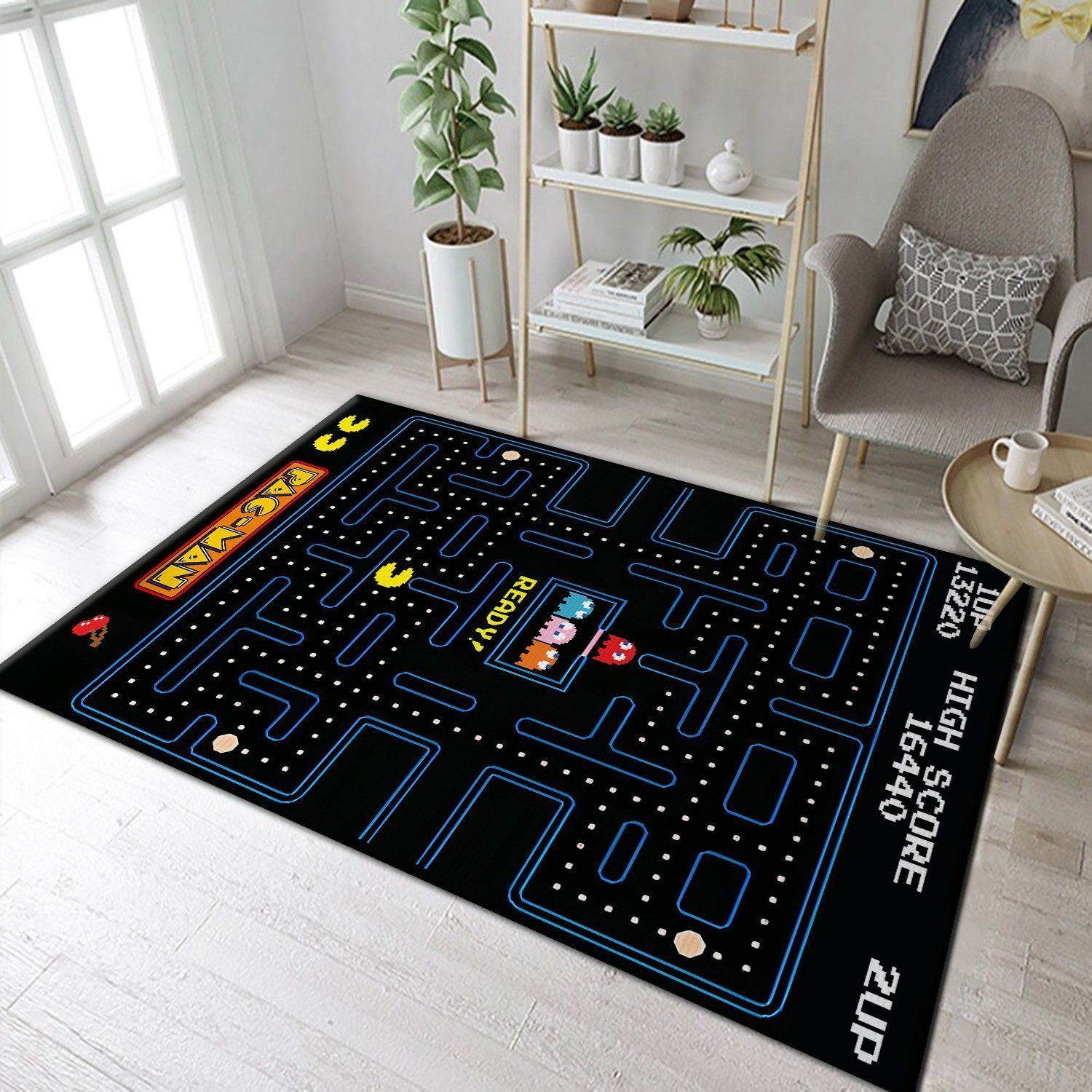 Pacman Floor Rug Living Room Rugs Floor Decor - Indoor Outdoor Rugs