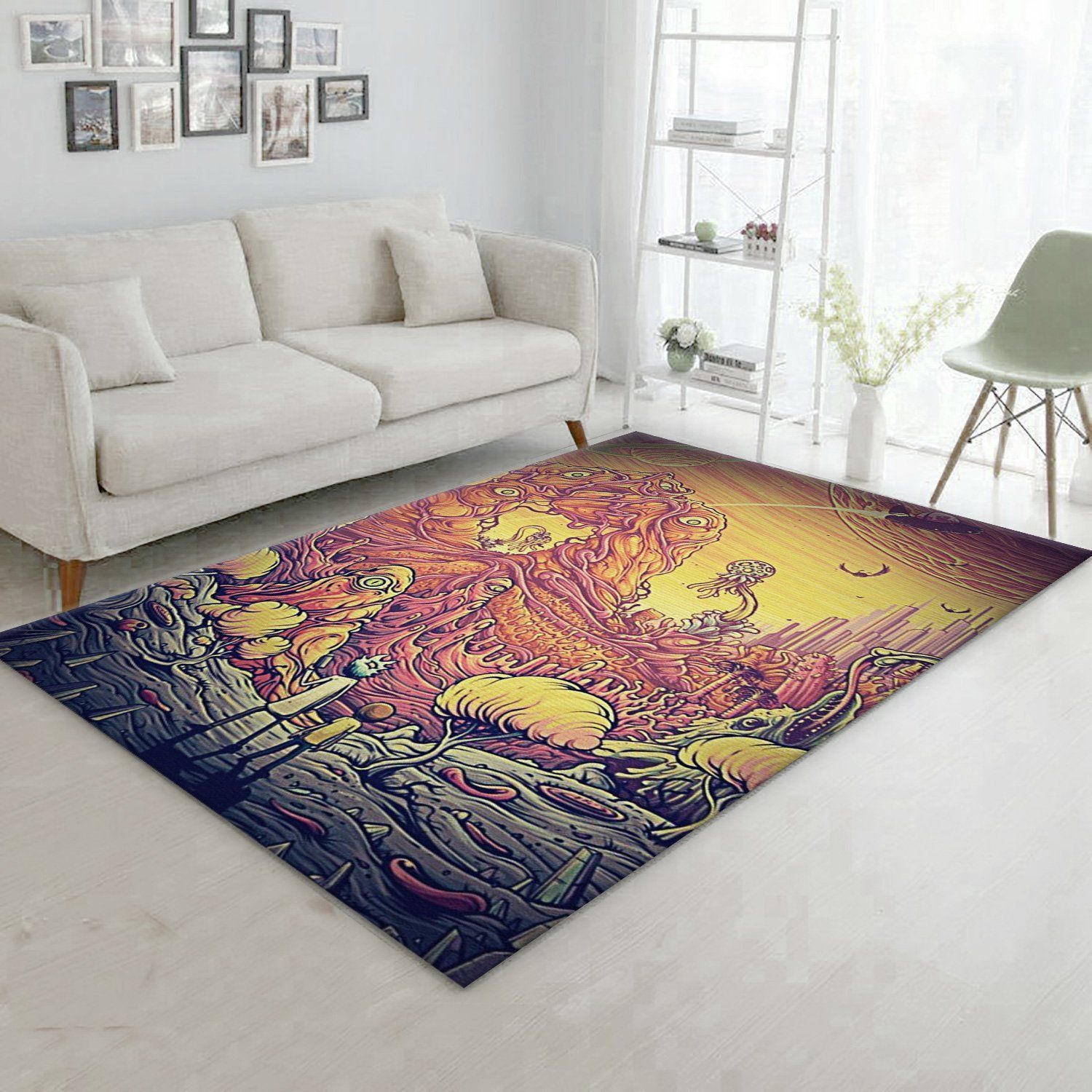 Rick And Morty Area Rug For Christmas Bedroom Rug Home Decor Floor Decor - Indoor Outdoor Rugs