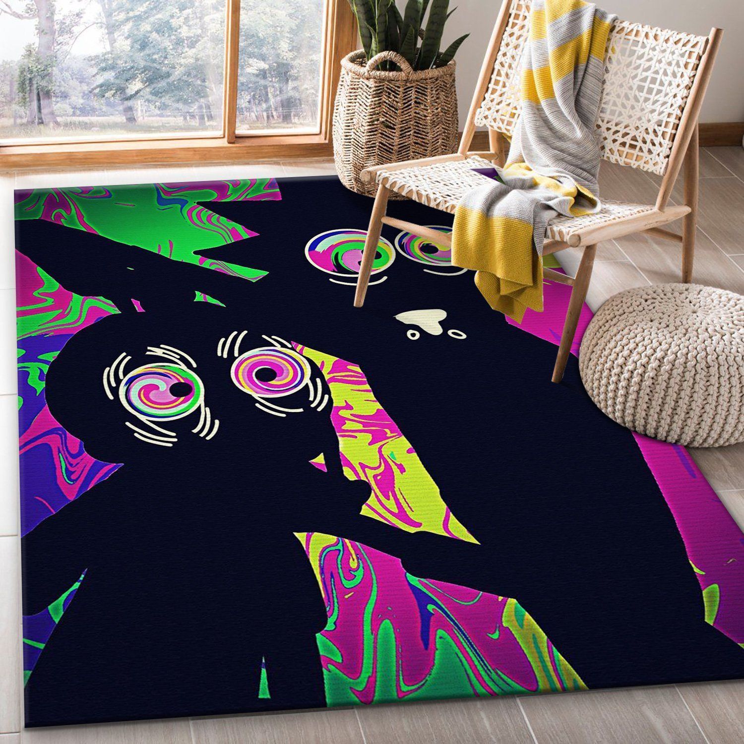 Rick And Morty Christmas Gift Rug Living Room Rug Home Decor Floor Decor - Indoor Outdoor Rugs