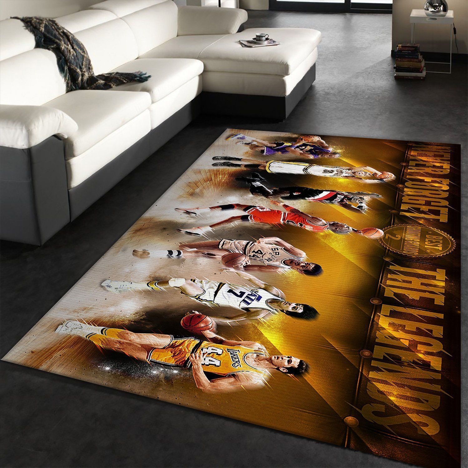 Legends NBA Basketball Area Rug Floor Decor The US Decor - Indoor Outdoor Rugs