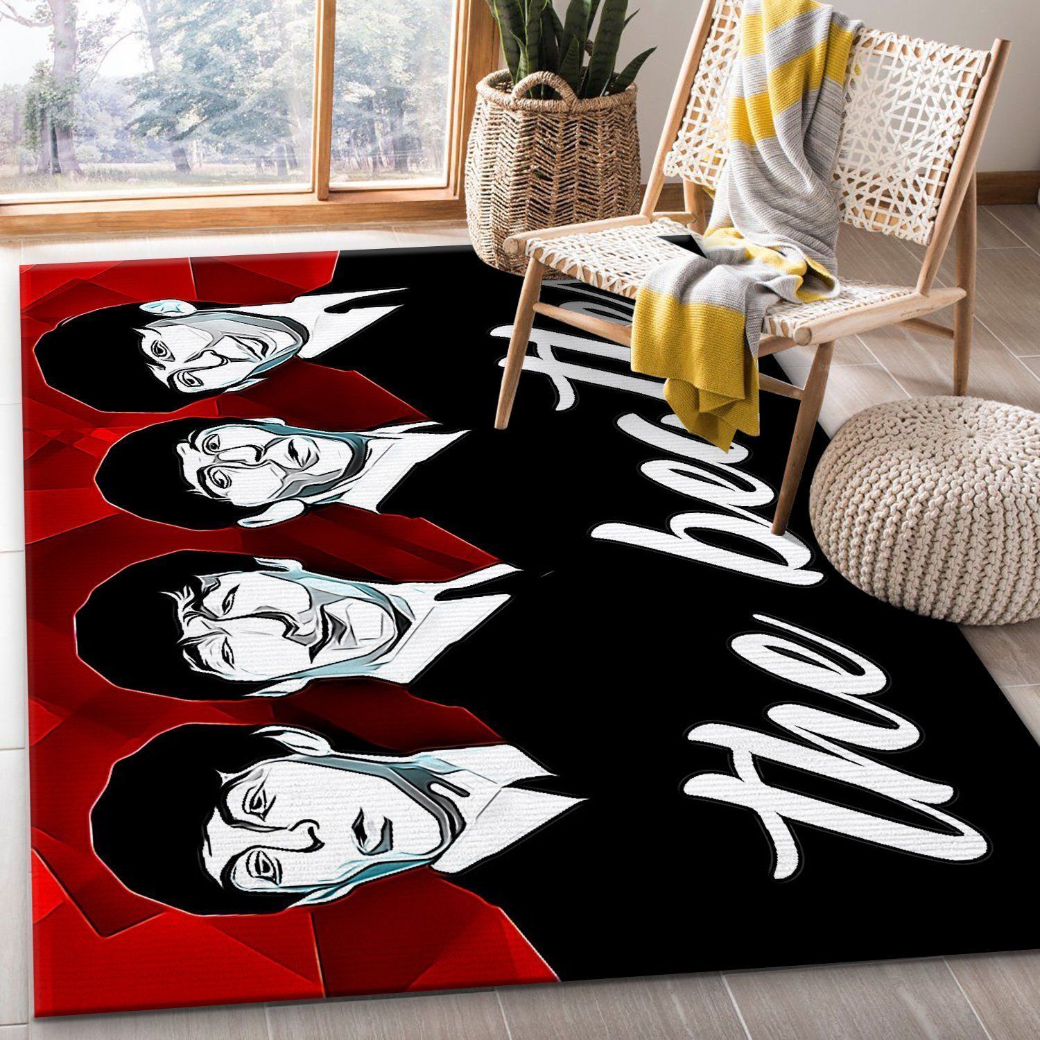 Graysicle The Beatles Area Rug Bedroom Rug Home Decor Floor Decor - Indoor Outdoor Rugs