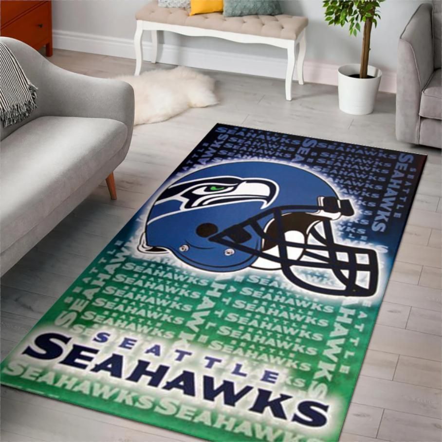 Seattle Seahawks Nfl Team Area Rug Rugs For Living Room Rug Home Decor - Indoor Outdoor Rugs