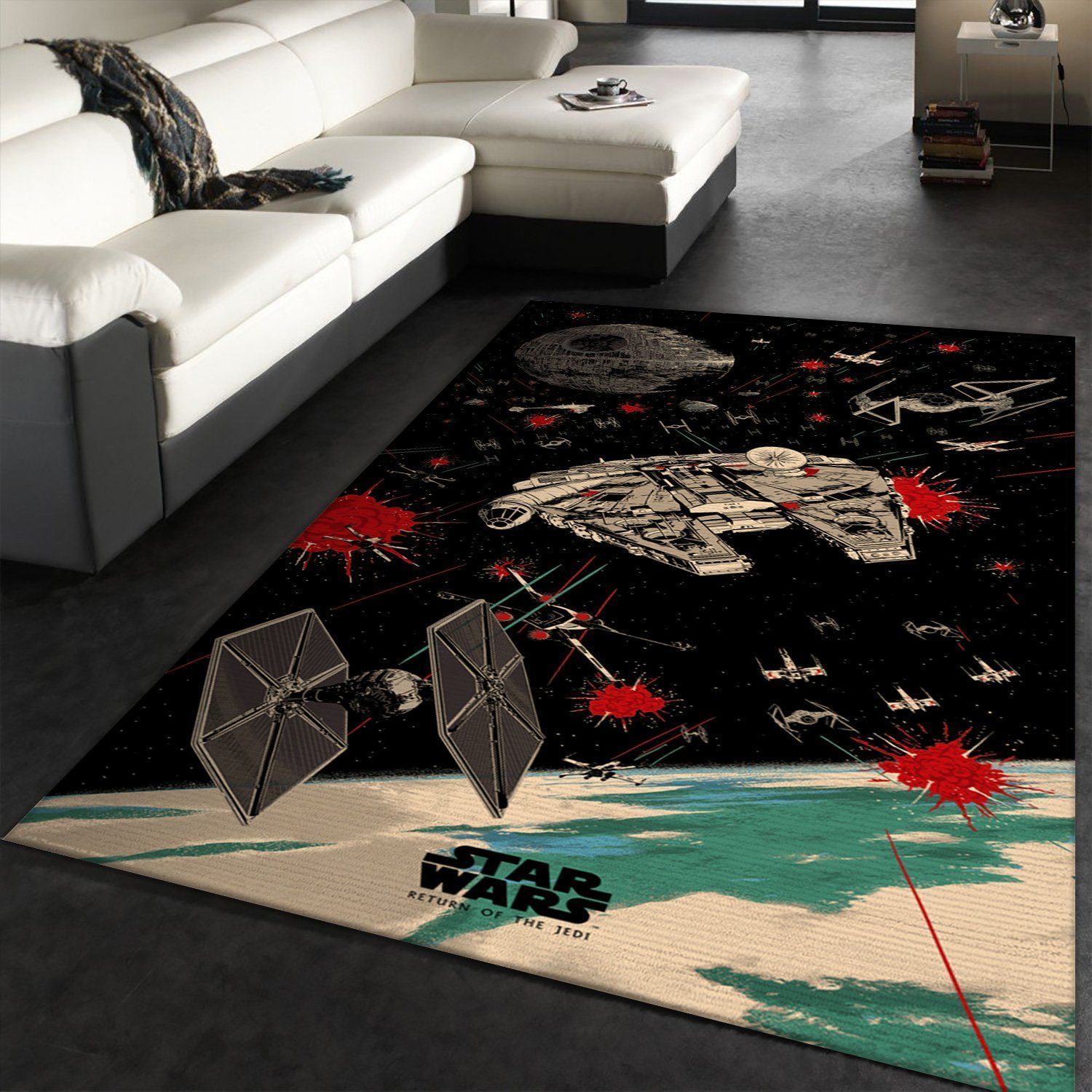 Star Wars SuperHero Movies Area Rugs Living Room Carpet Floor Decor The US Decor - Indoor Outdoor Rugs