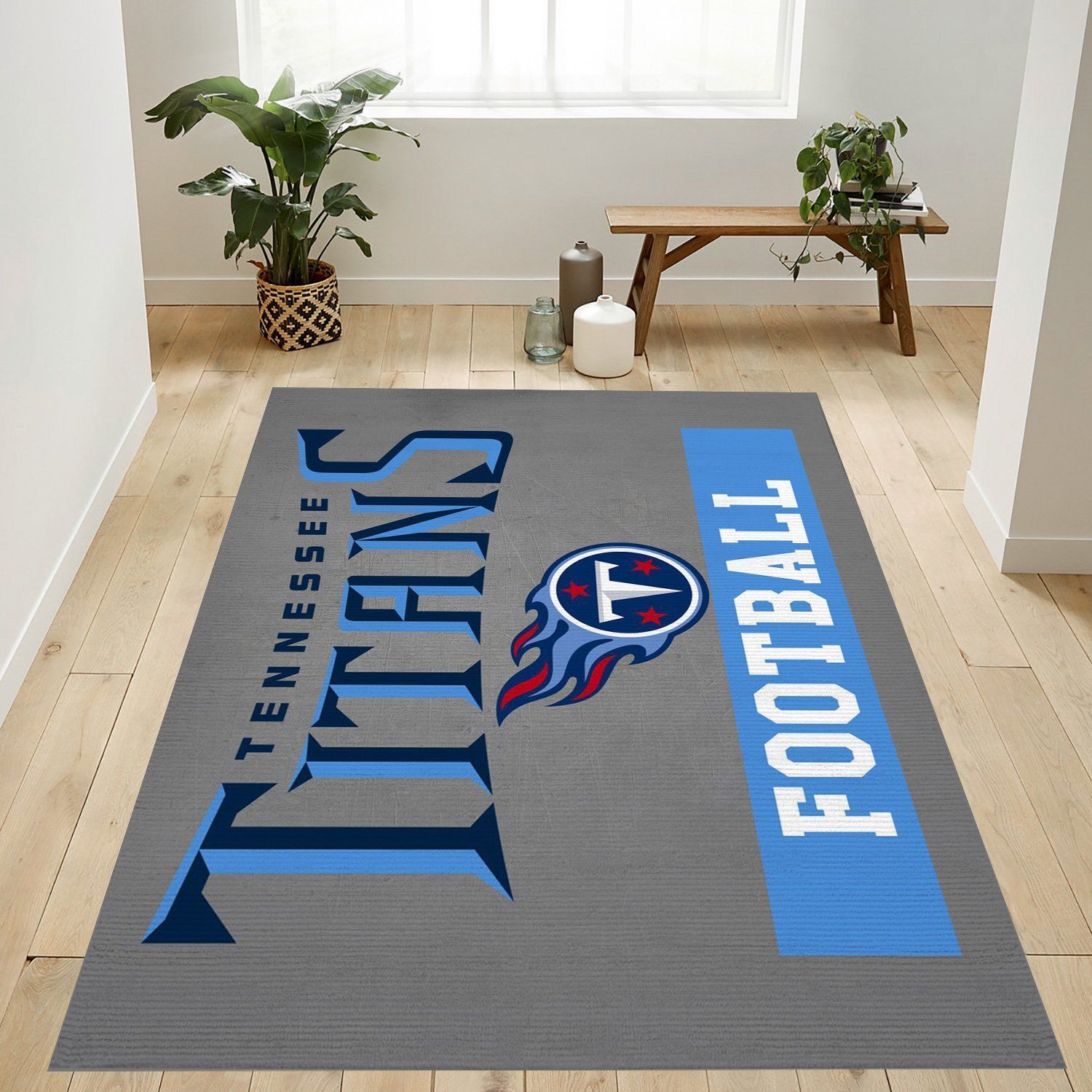 Tennessee Titans Football Nfl Area Rug Bedroom Rug Home US Decor - Indoor Outdoor Rugs