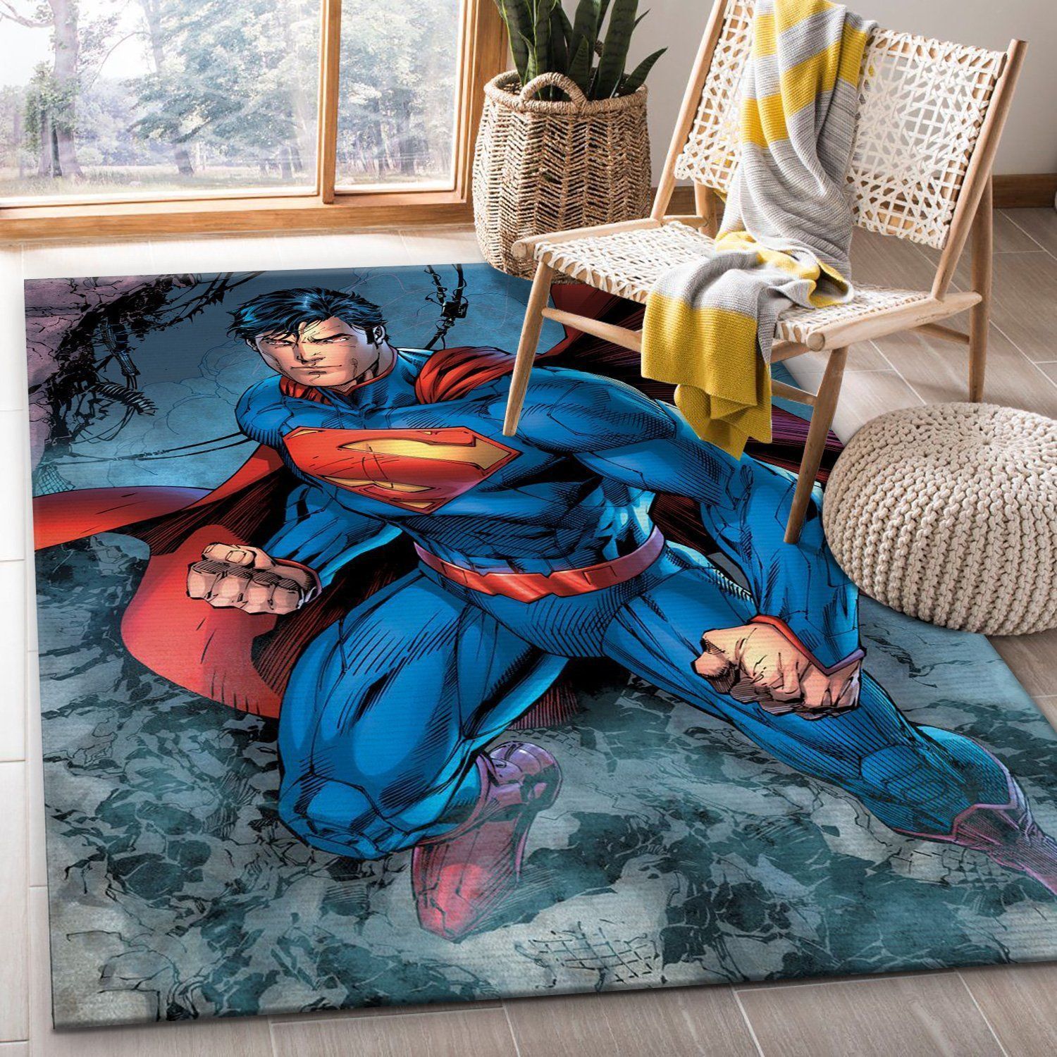 Kal El Movie Area Rug, Living room and bedroom Rug, Home US Decor - Indoor Outdoor Rugs