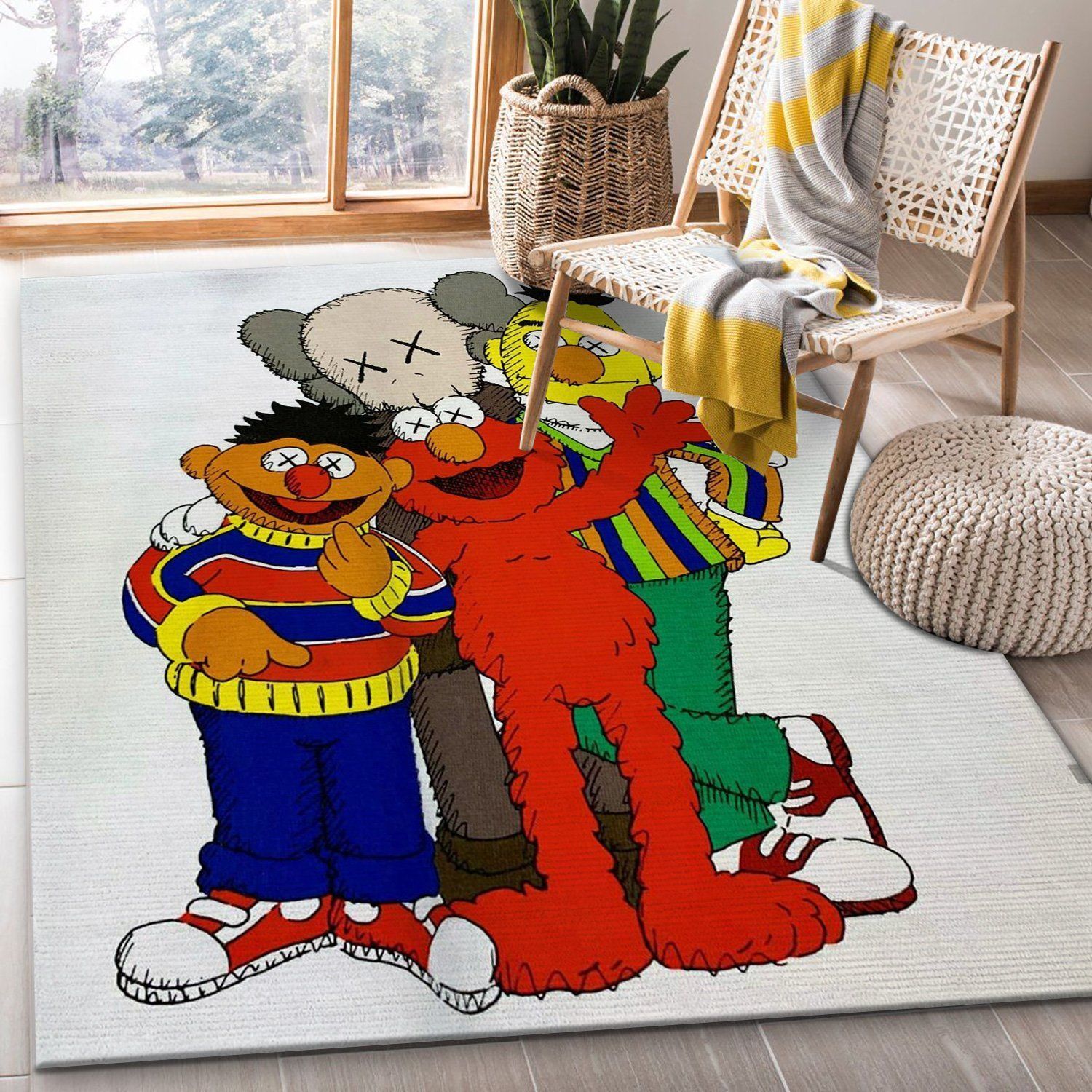 Kaws Ver1 Fashion Brand Area Rug Living Room Rug Home US Decor - Indoor Outdoor Rugs