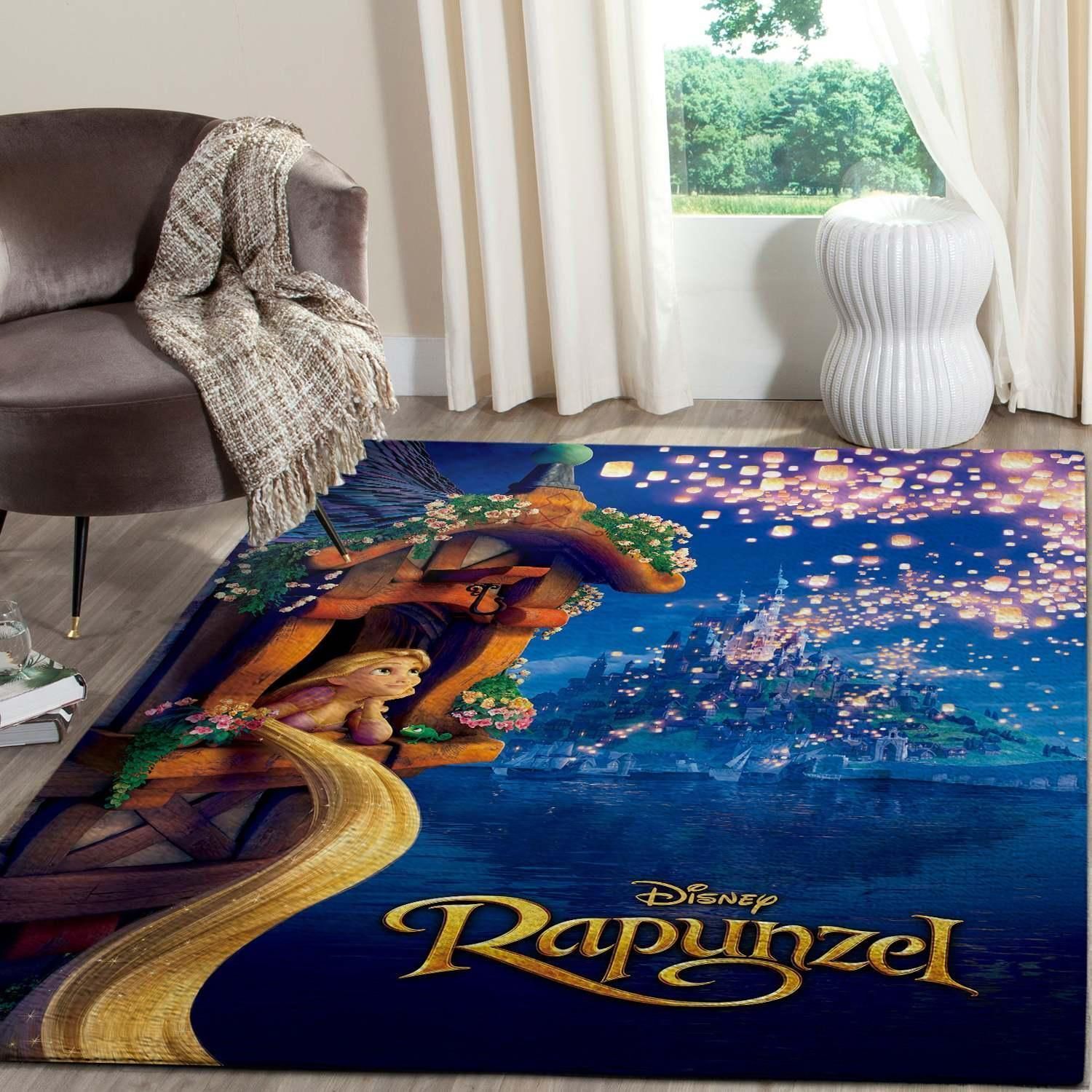 Rapunzel Tangled Disney Living Room Area Rug For Christmas, Kitchen Rug, Christmas Gift US Decor - Indoor Outdoor Rugs