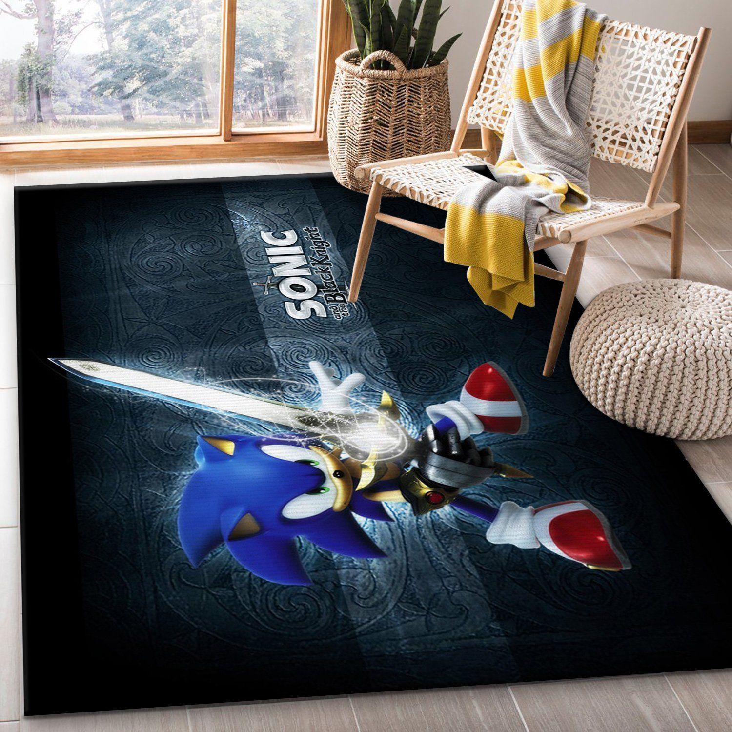 Sonic Knight Ver1 Area Rug For Christmas Bedroom Rug Home Decor Floor Decor - Indoor Outdoor Rugs