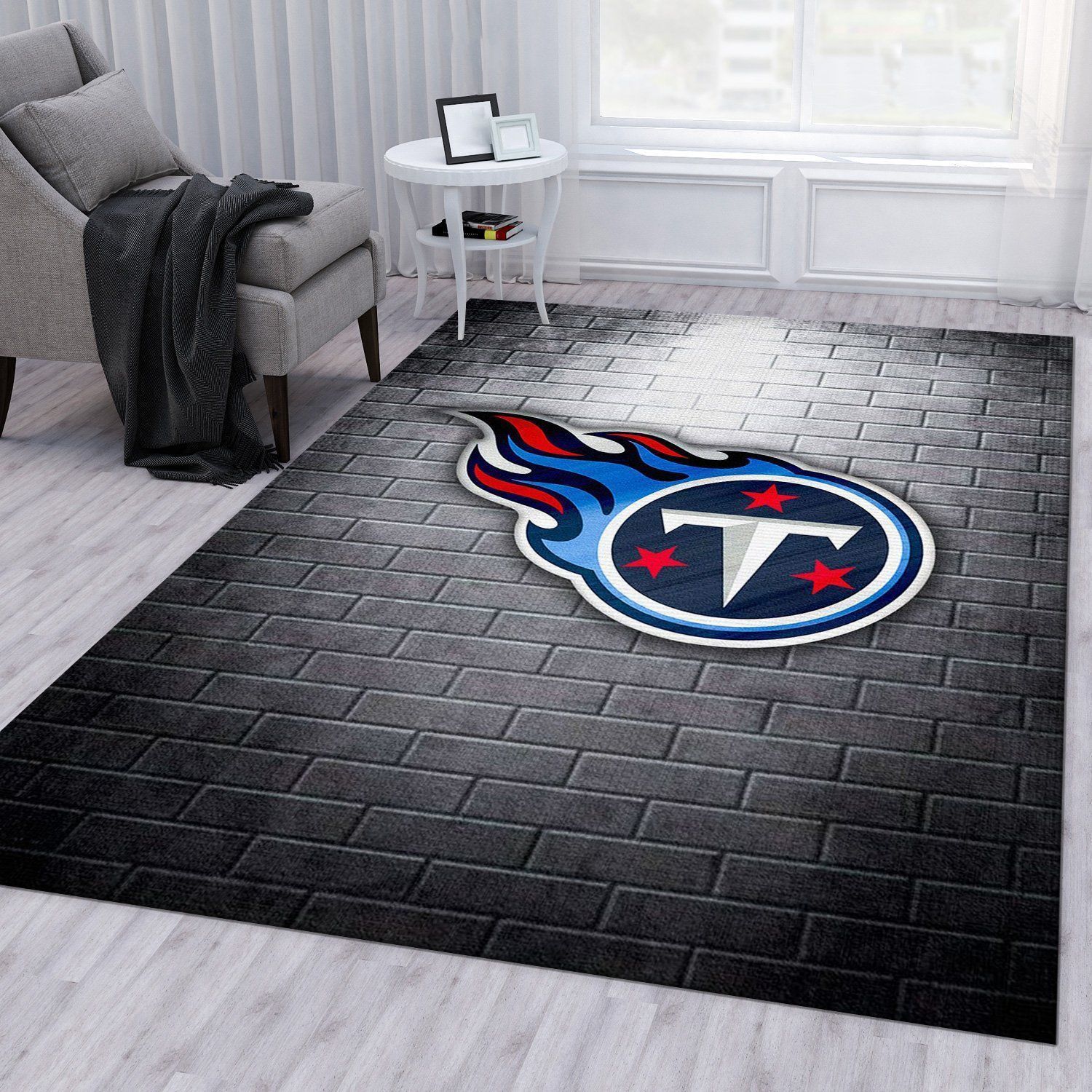 Tennessee Titans Nfl Area Rug Bedroom Rug Home US Decor - Indoor Outdoor Rugs