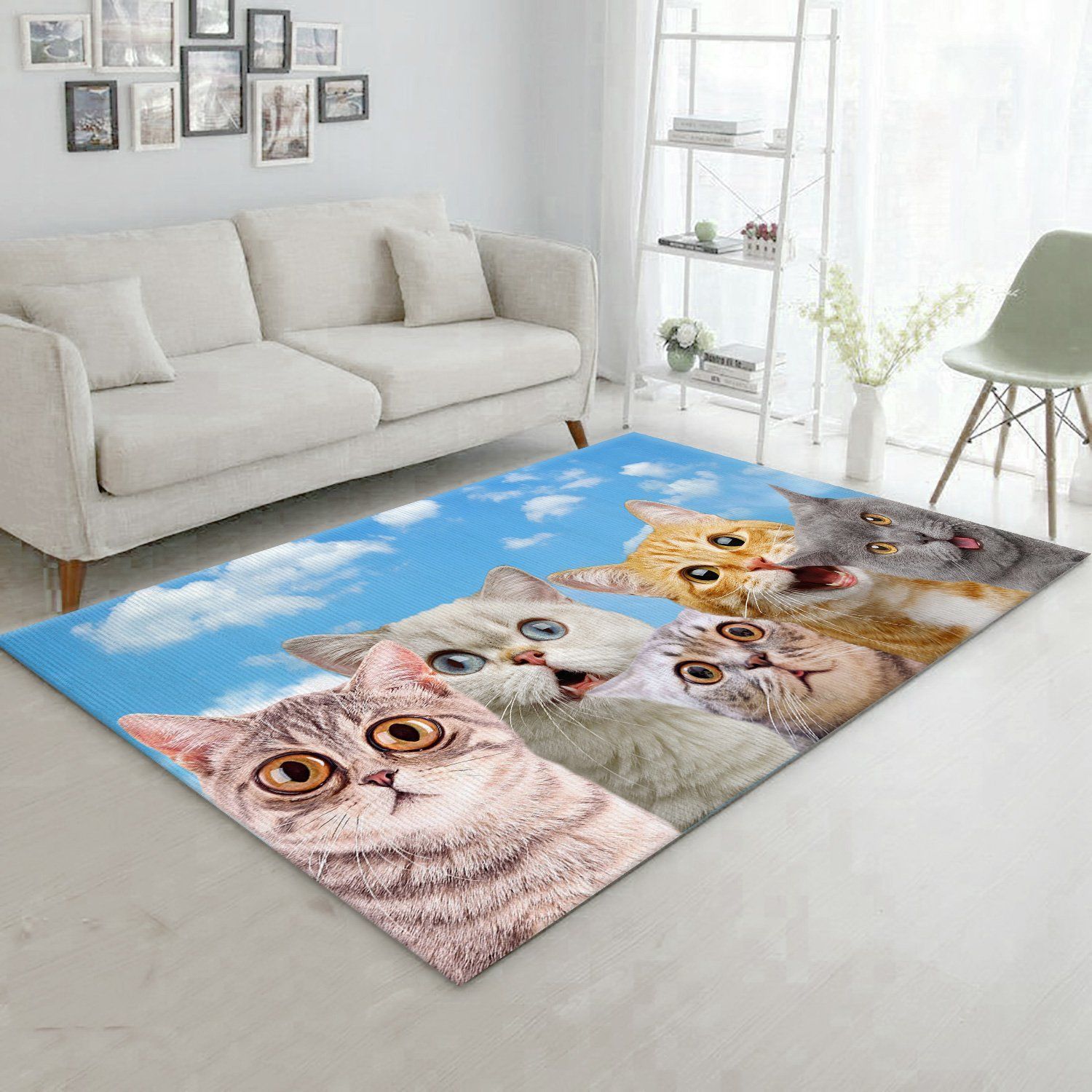 Cat Rug Room Carpet Sport Custom Area Floor Home Decor Funny Gifts - Indoor Outdoor Rugs