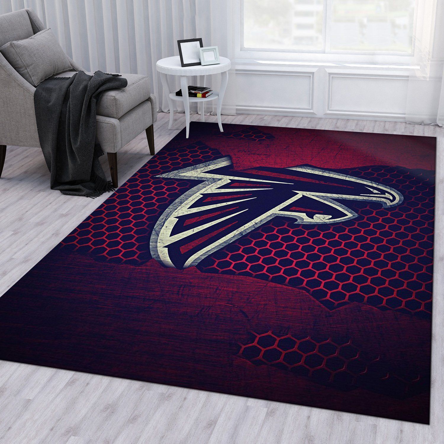 Atlanta Falcons Logo Nfl A Nfl Area Rug For Gift Bedroom Rug Home Decor Floor Decor - Indoor Outdoor Rugs