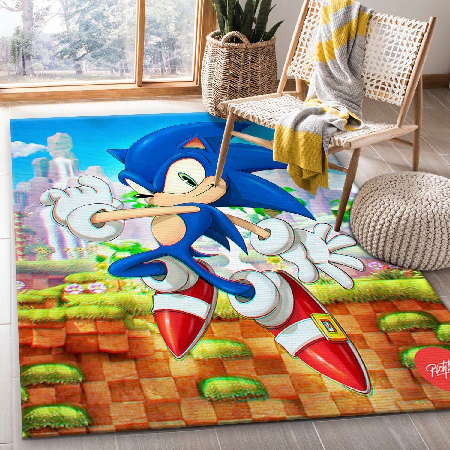 Sonic7 Area Rug For Christmas, Kitchen Rug, Christmas Gift US Decor - Indoor Outdoor Rugs