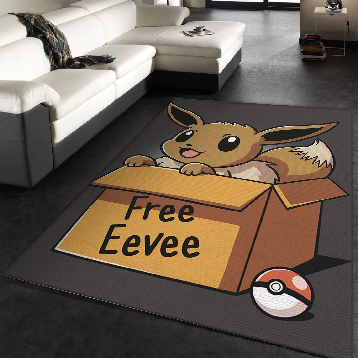 Free Eevee Area Rug Carpet, Kitchen Rug, US Gift Decor - Indoor Outdoor Rugs