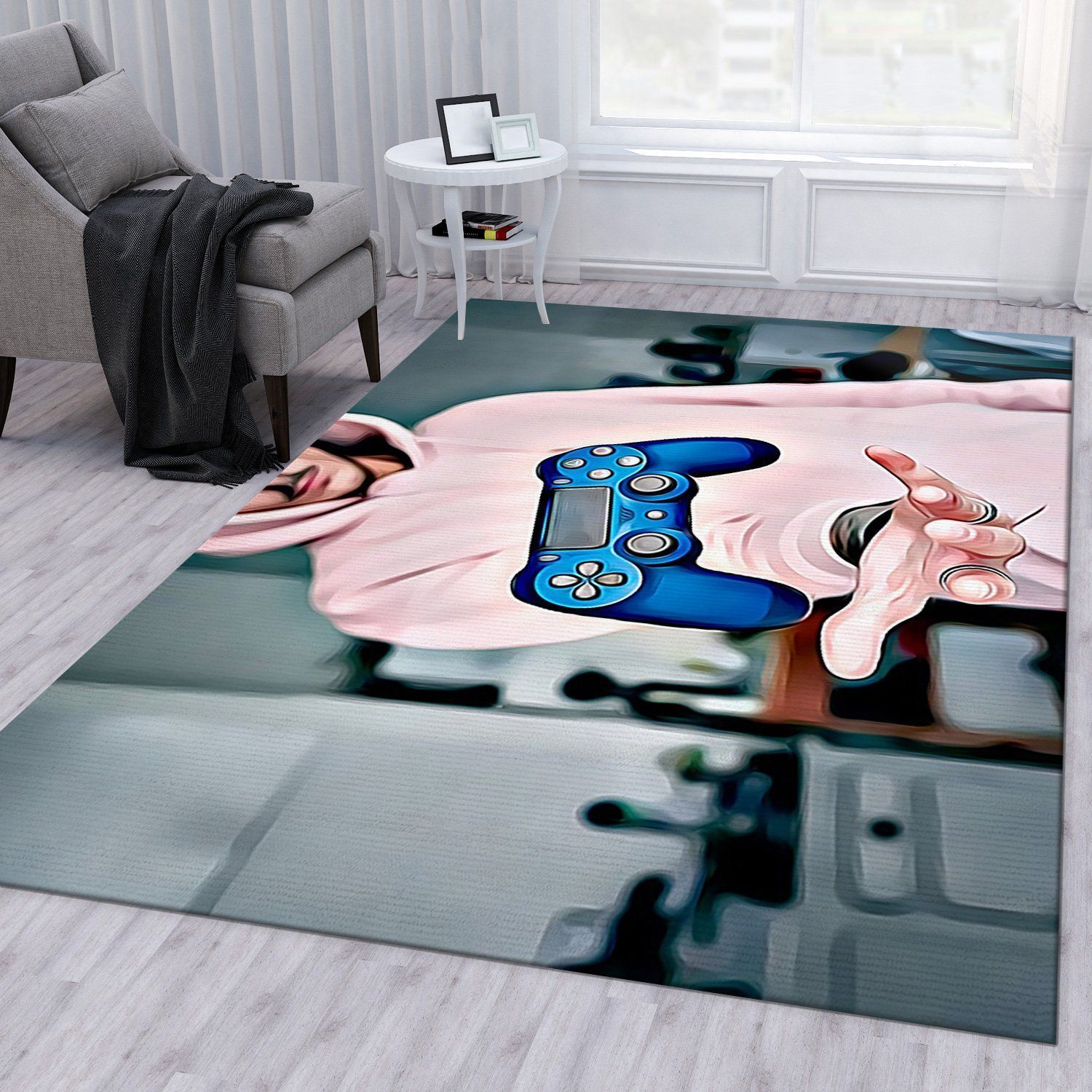 Playstation Ver1 Area Rug For Gift Bedroom Rug US Gift Decor - Indoor Outdoor Rugs